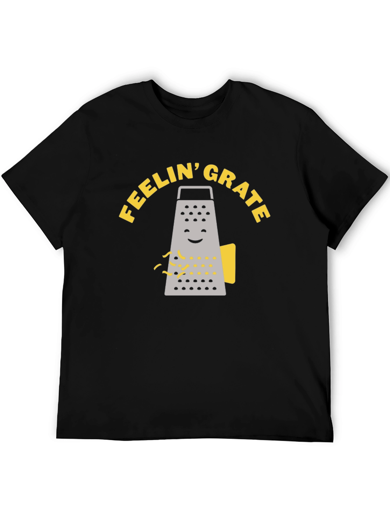Black Feelin' Grate T-Shirt - Funny Grater Graphic Tee view 5
