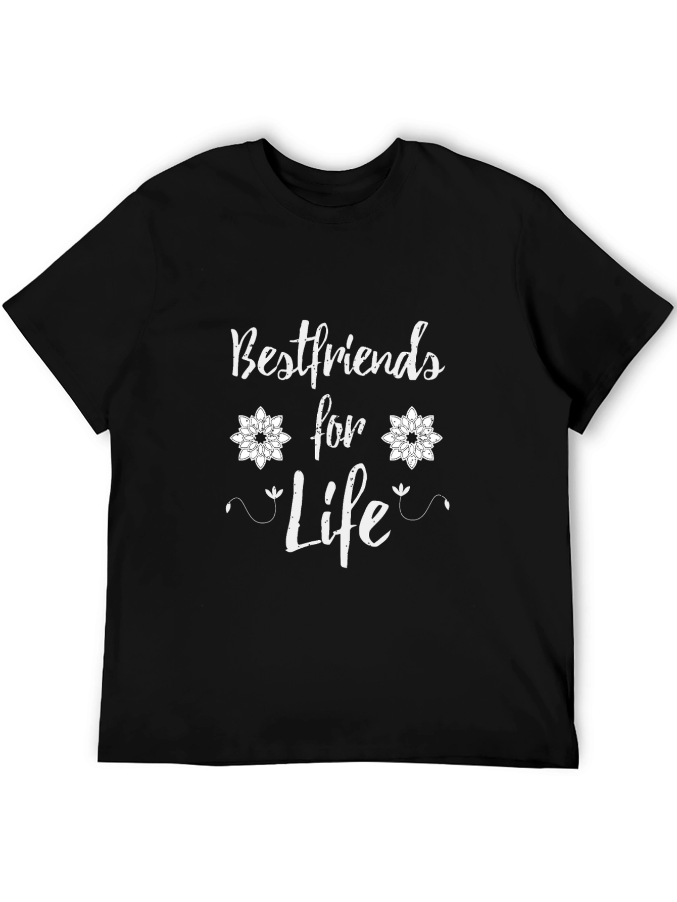 Black Best Friends for Life Graphic T-Shirt view 5
