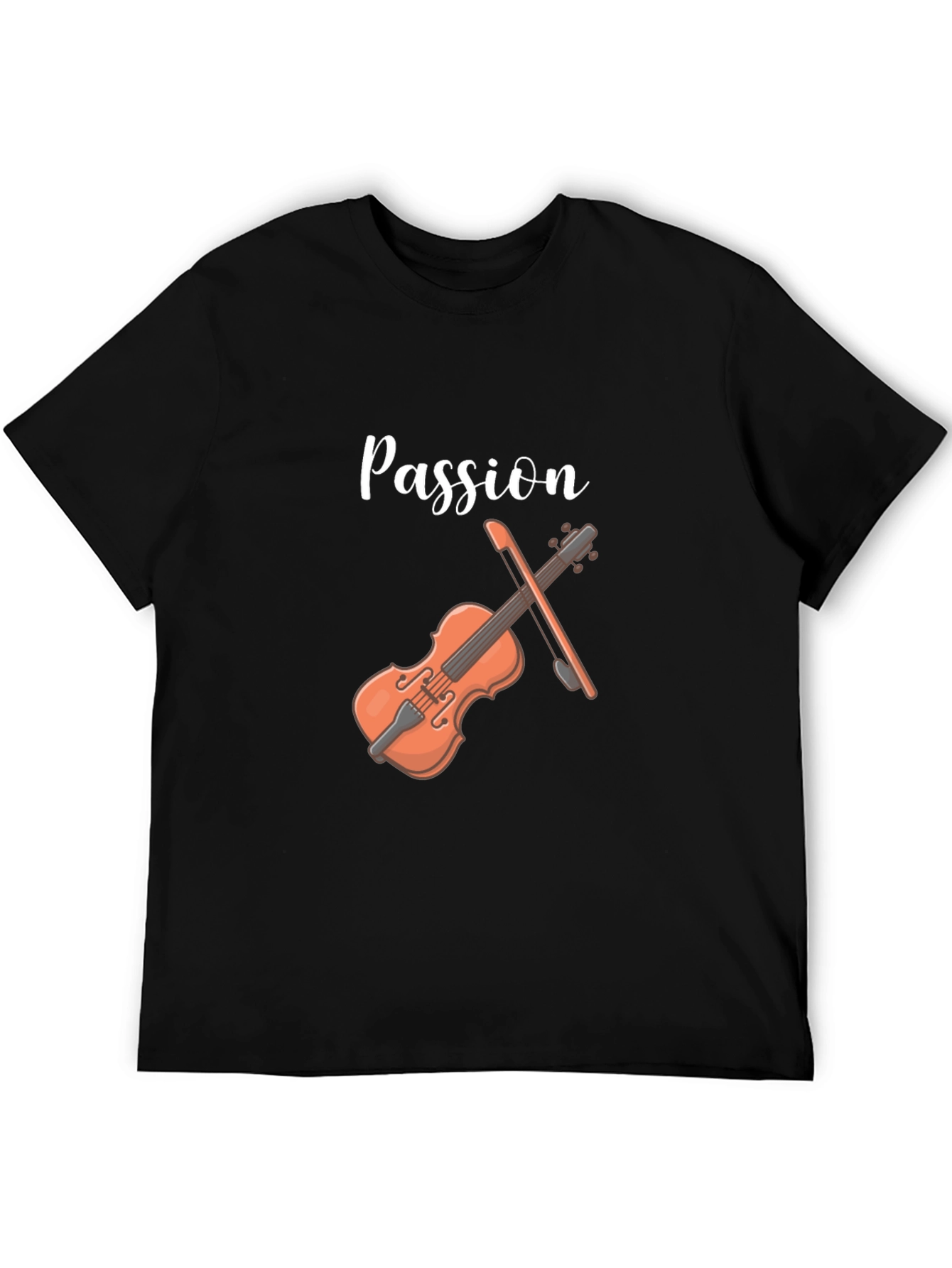 Black Passion Violin Graphic Tee view 5