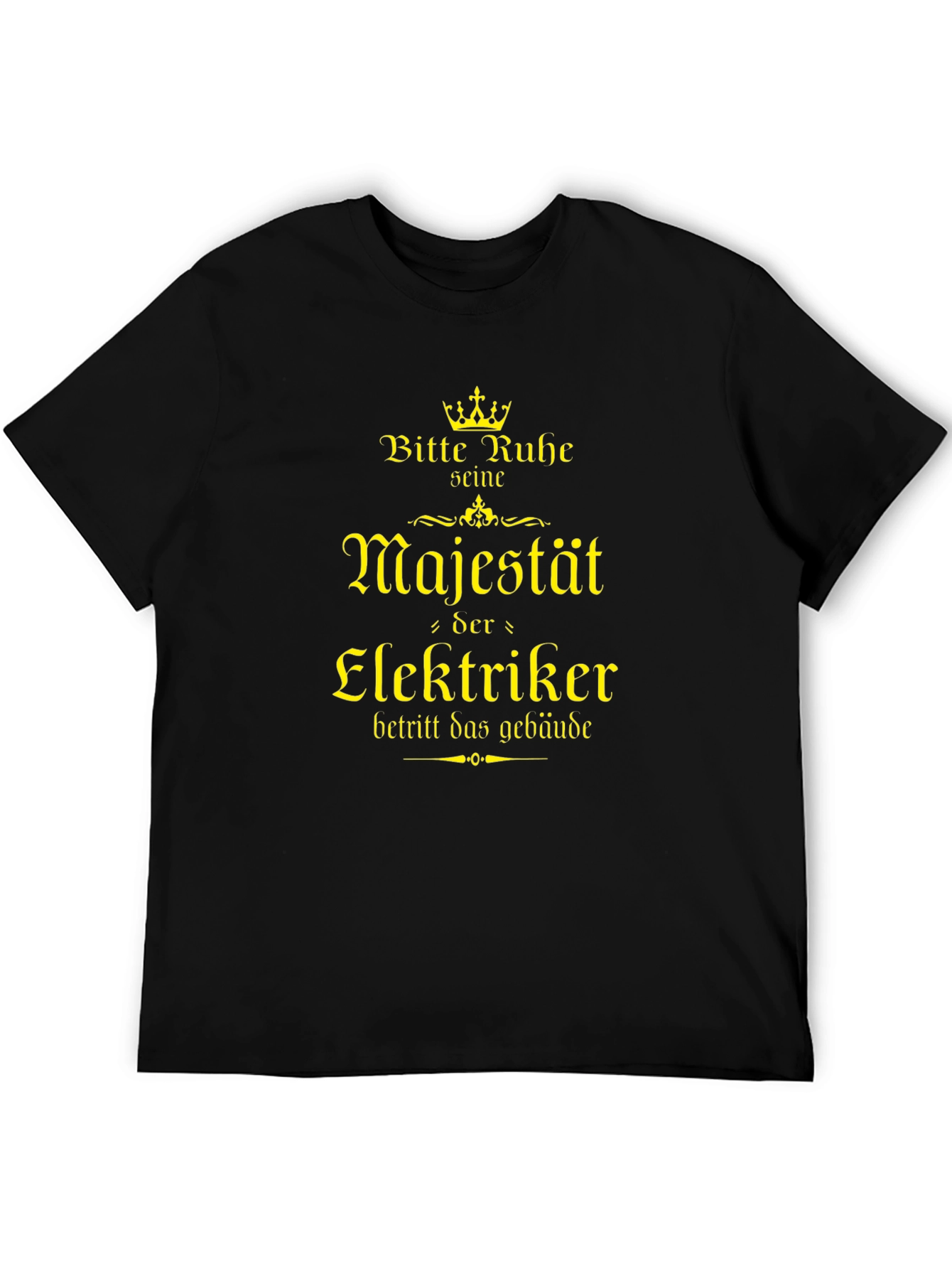 Black Majestät Elektriker T-Shirt - Black view 5