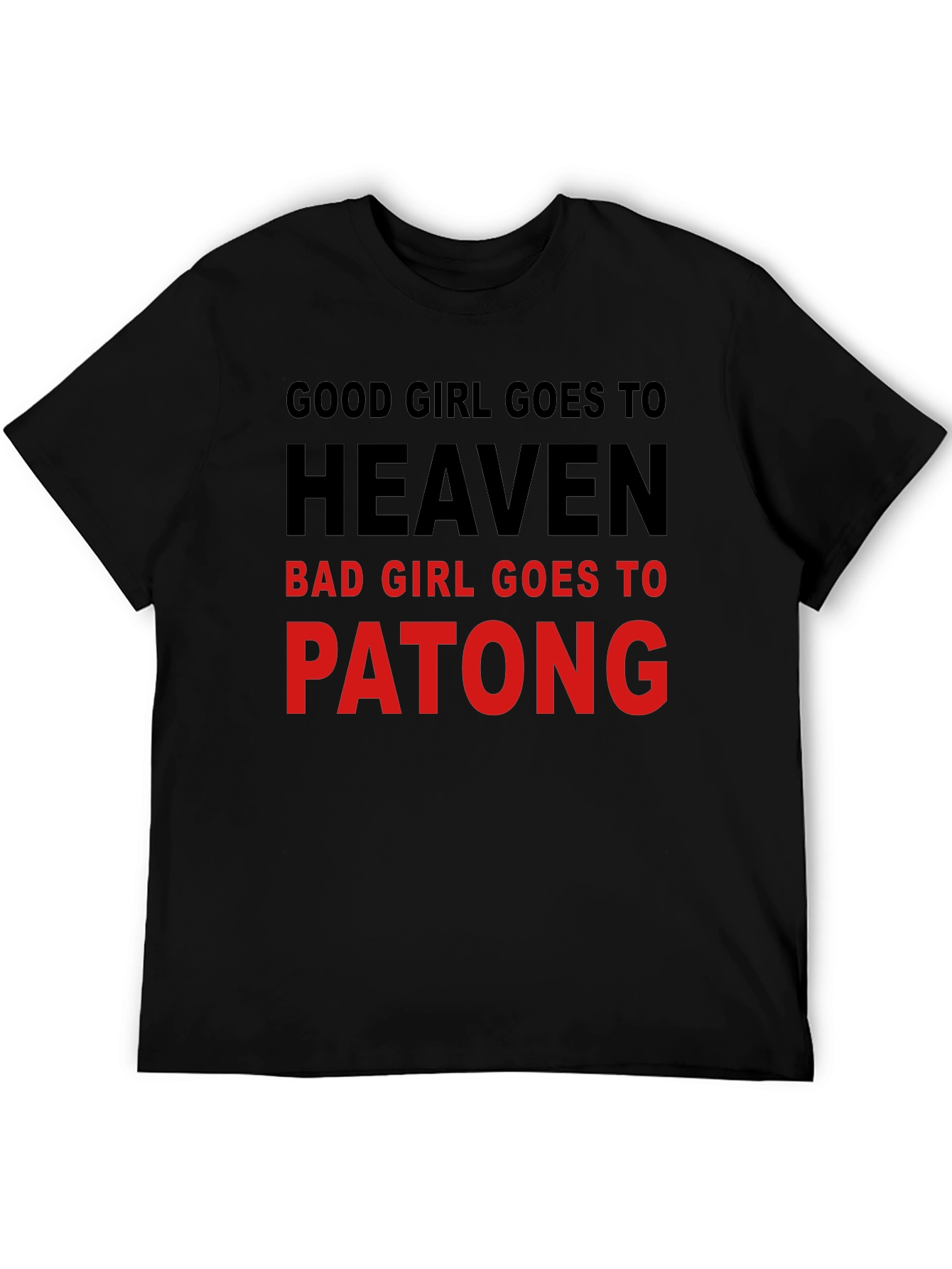 Black Good Girl/Bad Girl Novelty T-Shirt view 5