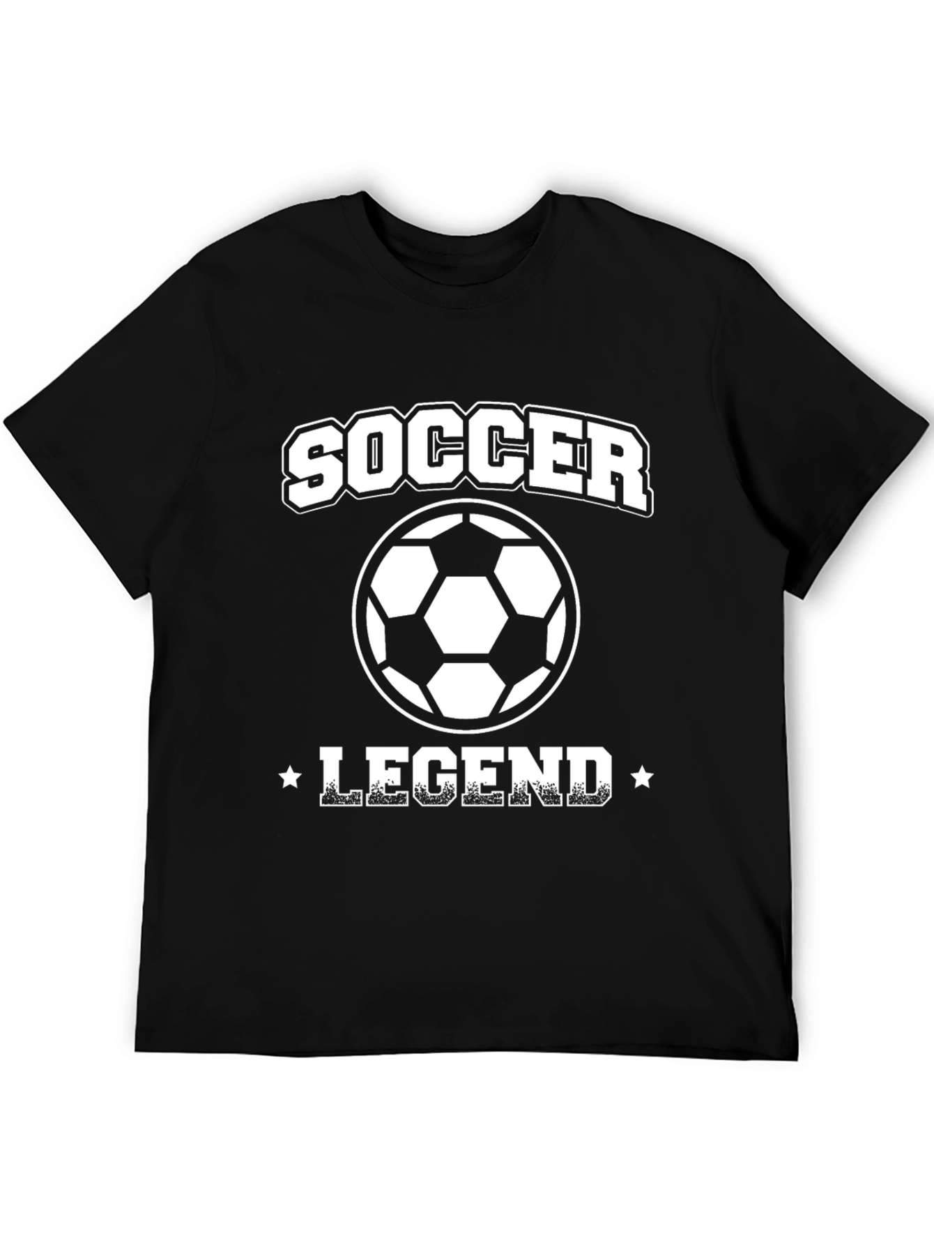 Black Soccer Legend Black Graphic Tee view 5