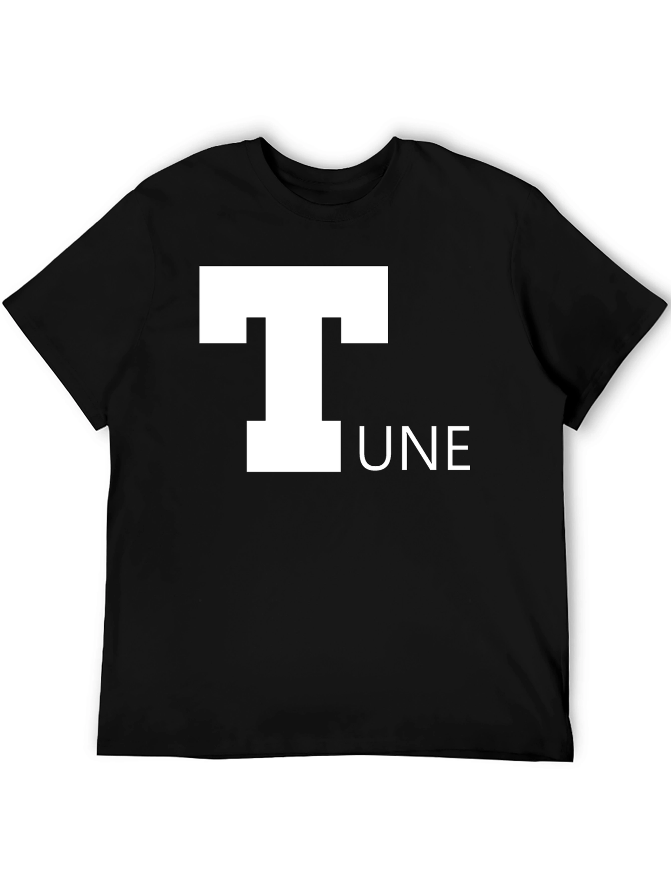 Black T-UNE Graphic Tee - Soft & Stylish Black T-Shirt view 5