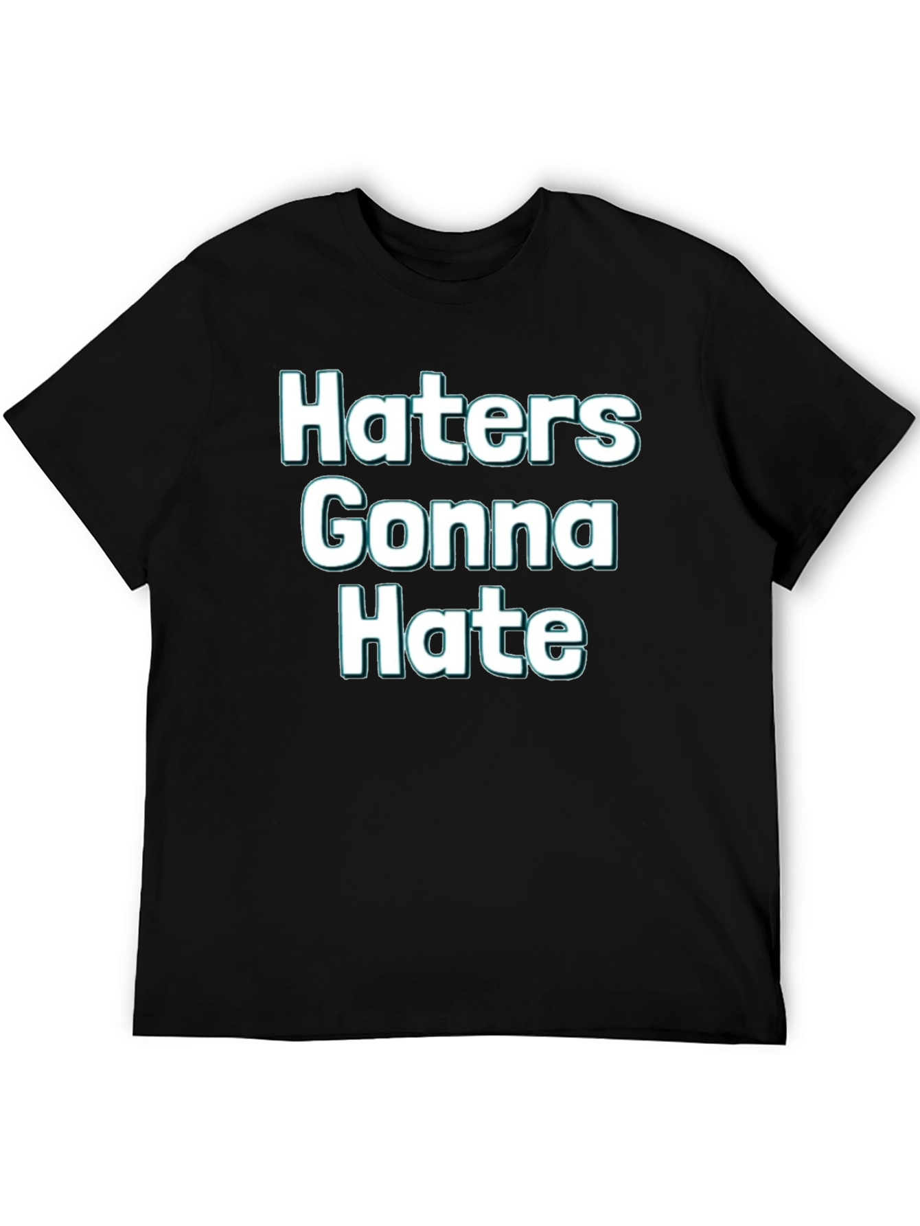 Black Haters Gonna Hate Graphic Tee view 5