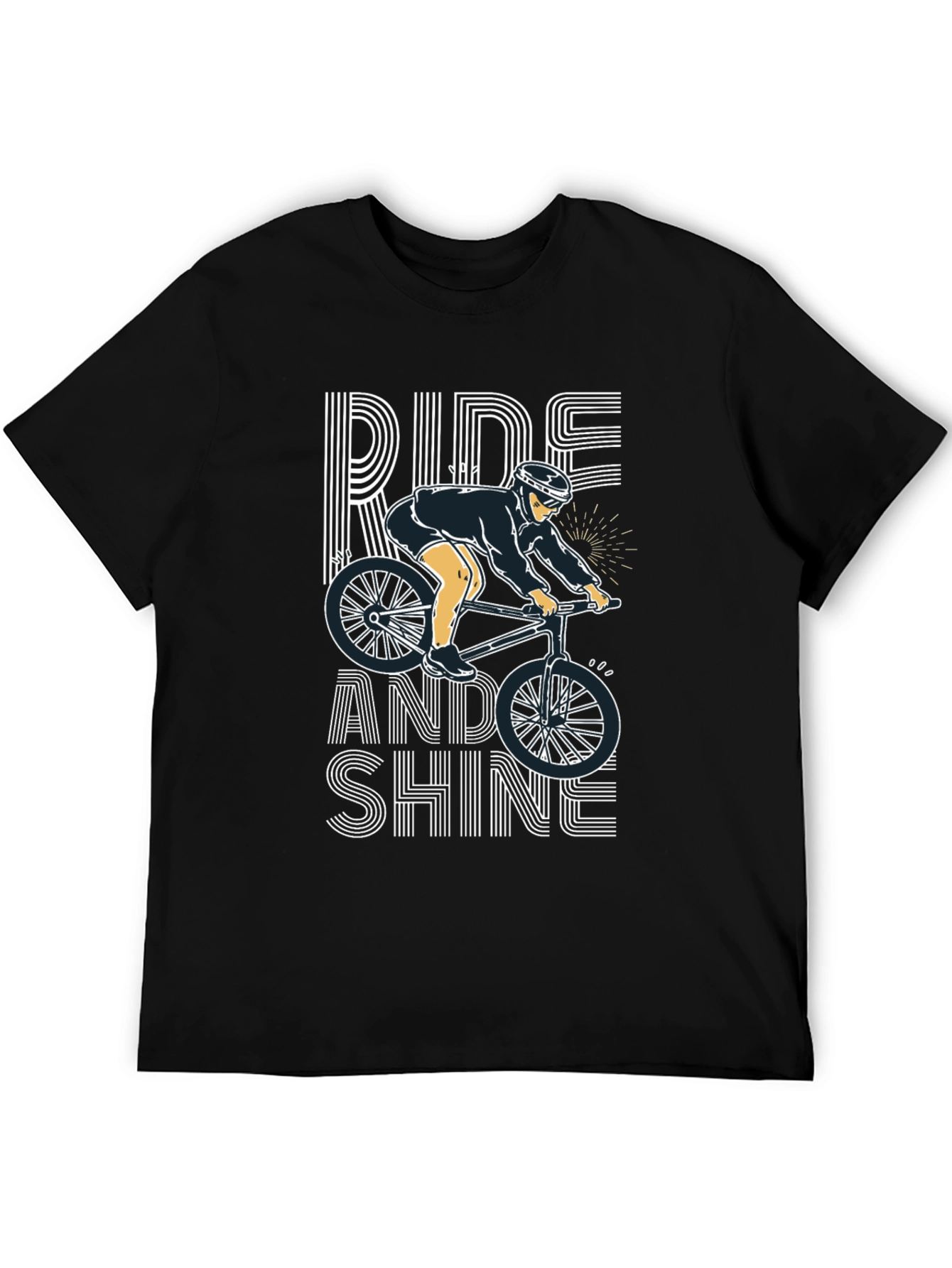 Black Ride and Shine Graphic Tee view 5