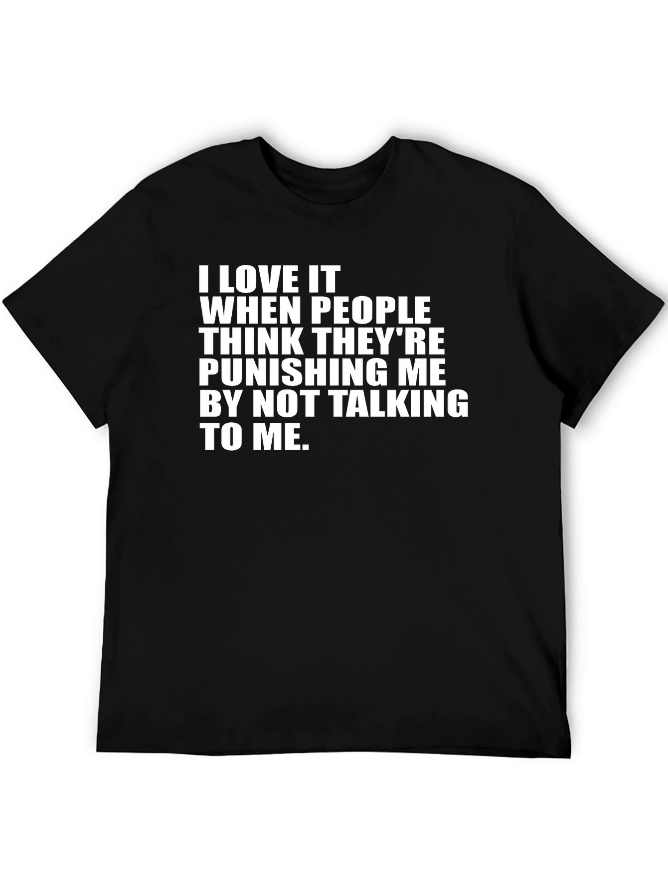 Black Funny Sarcastic Graphic T-Shirt - Punishing Me view 5