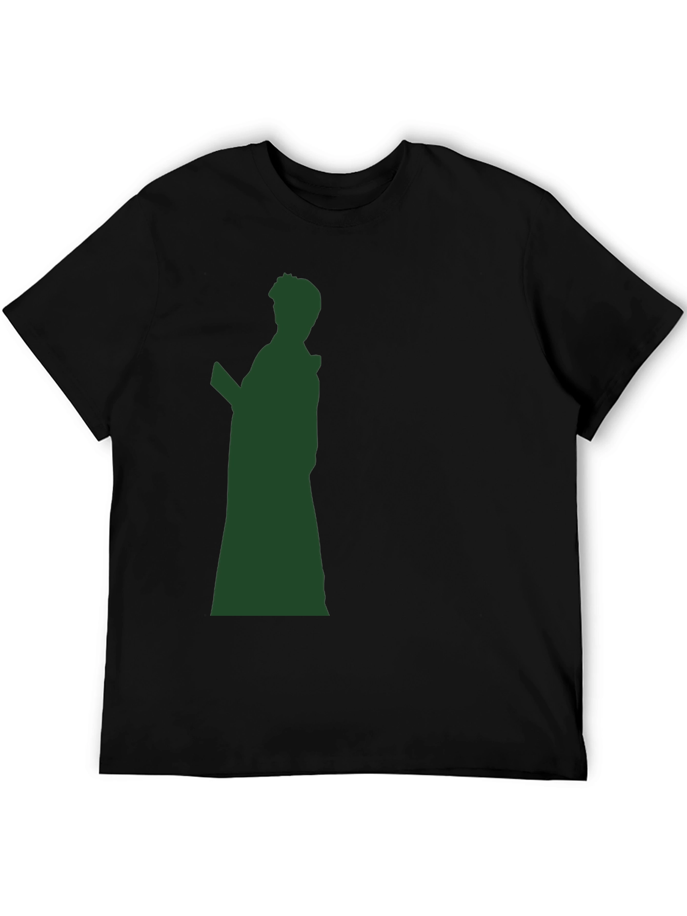 Black Silhouette Graphic Print T-Shirt view 5