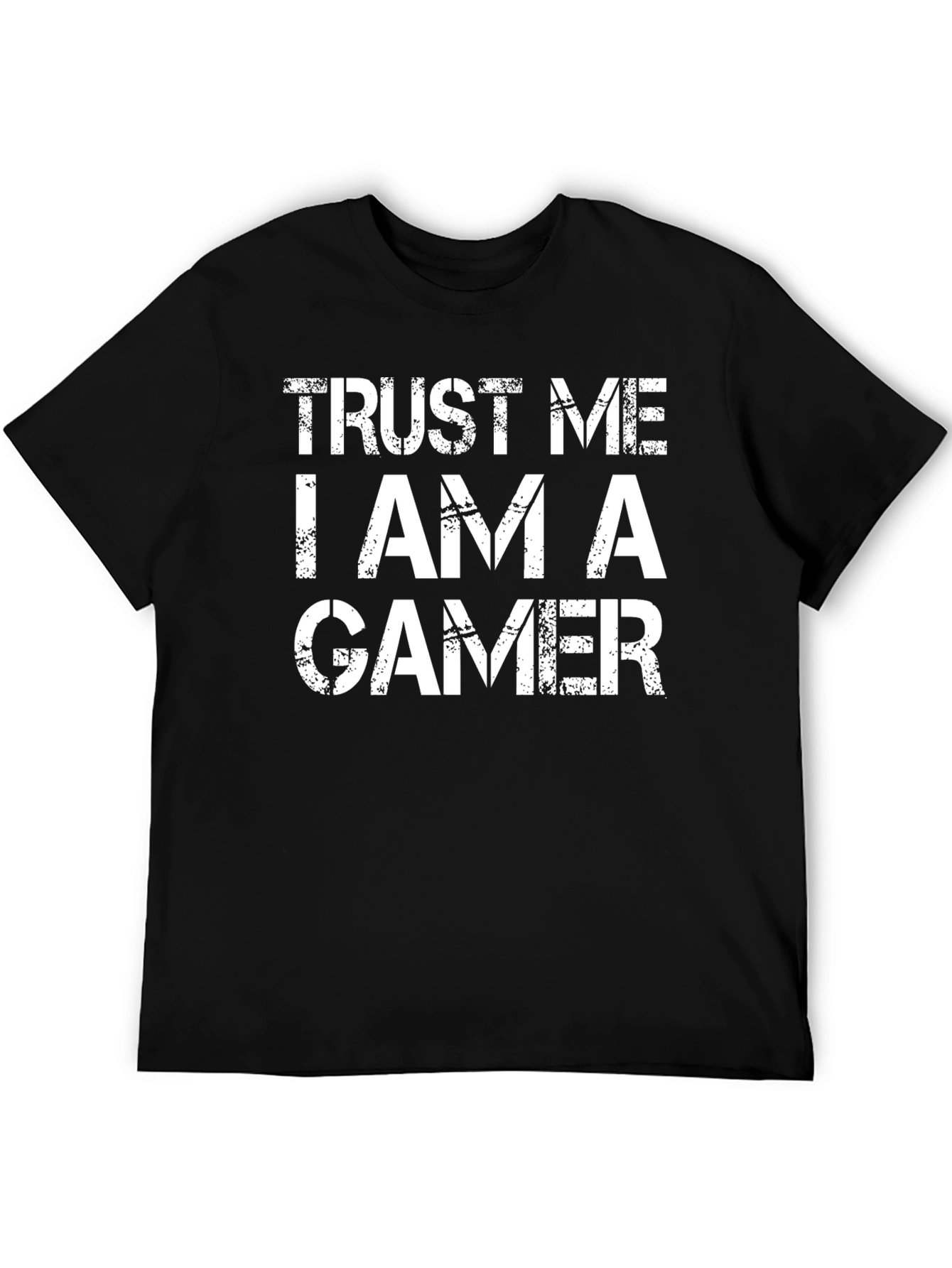 Black Trust Me I Am A Gamer T-Shirt view 5