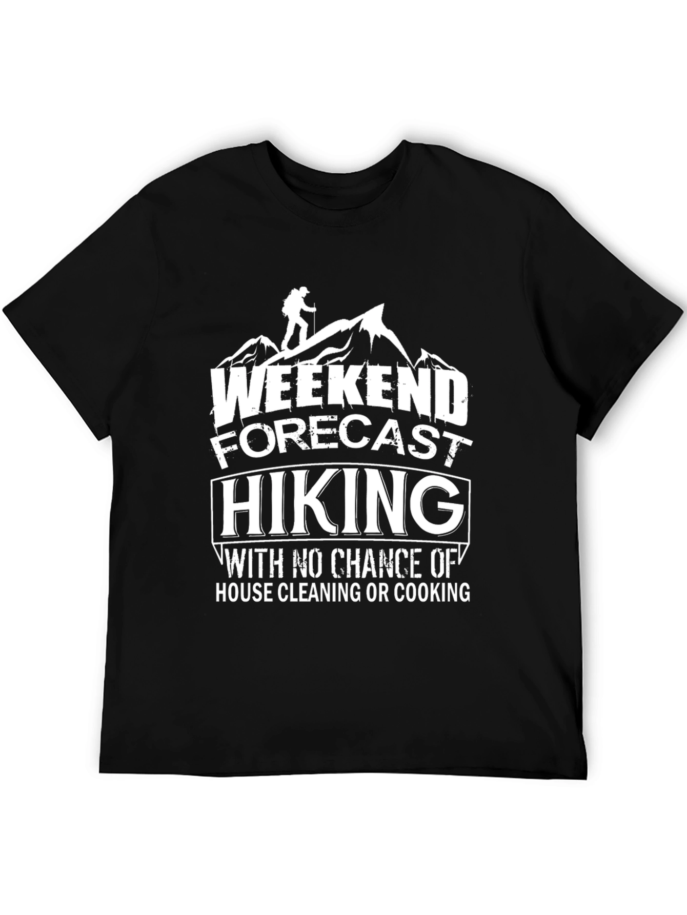 Black Weekend Forecast Hiking T-Shirt view 5