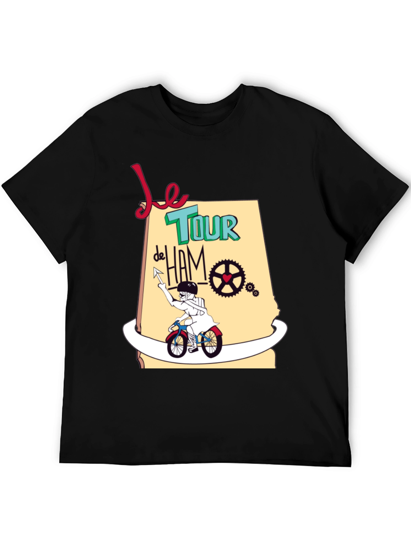 Black Le Tour de Ham Graphic T-Shirt view 5