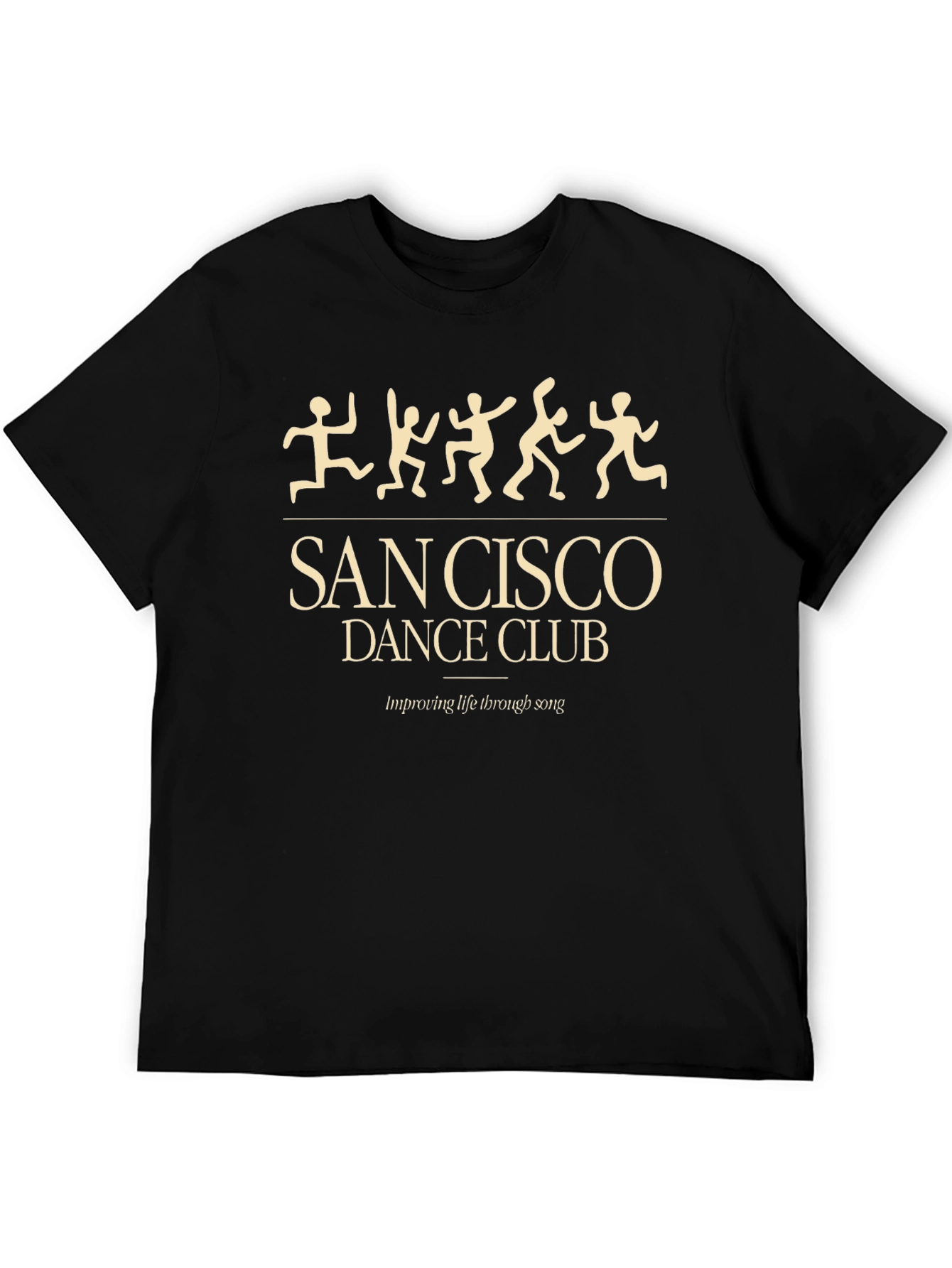 Black San Cisco Dance Club Black T-Shirt view 5