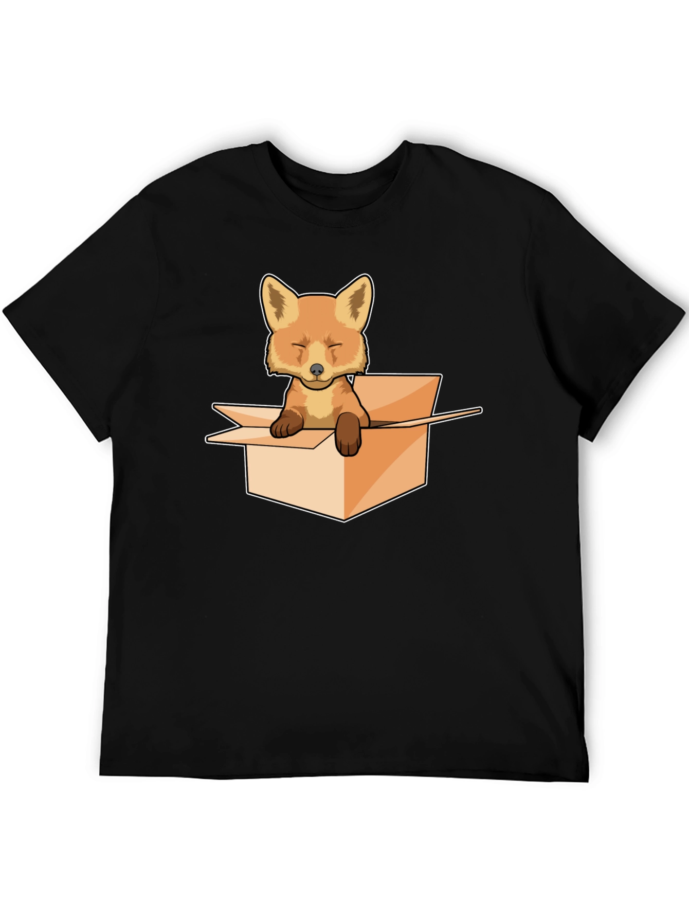 Black Fox in a Box Graphic Tee view 5