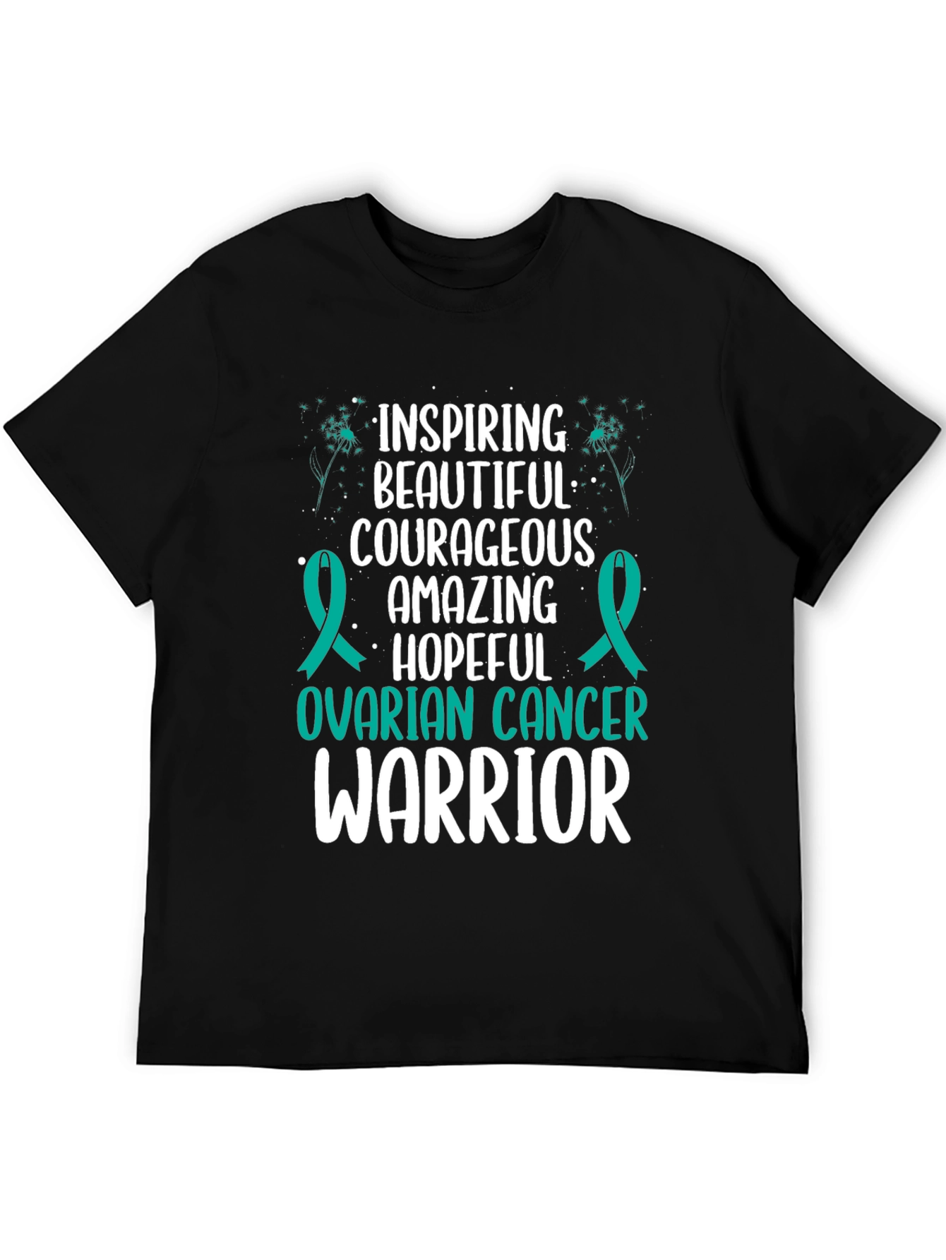 Ovarian Cancer Warrior Tee: Inspiring & Courageous - 5