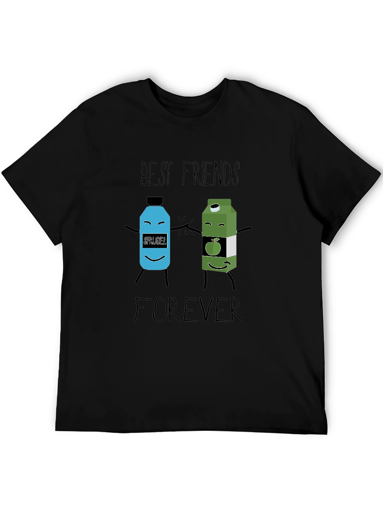 Black Best Friends Forever T-Shirt view 5