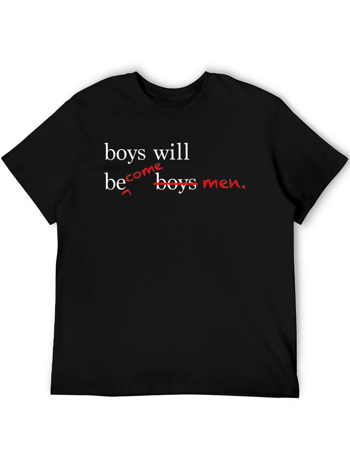 Black Boys Will Be Boys Men T-Shirt view 5