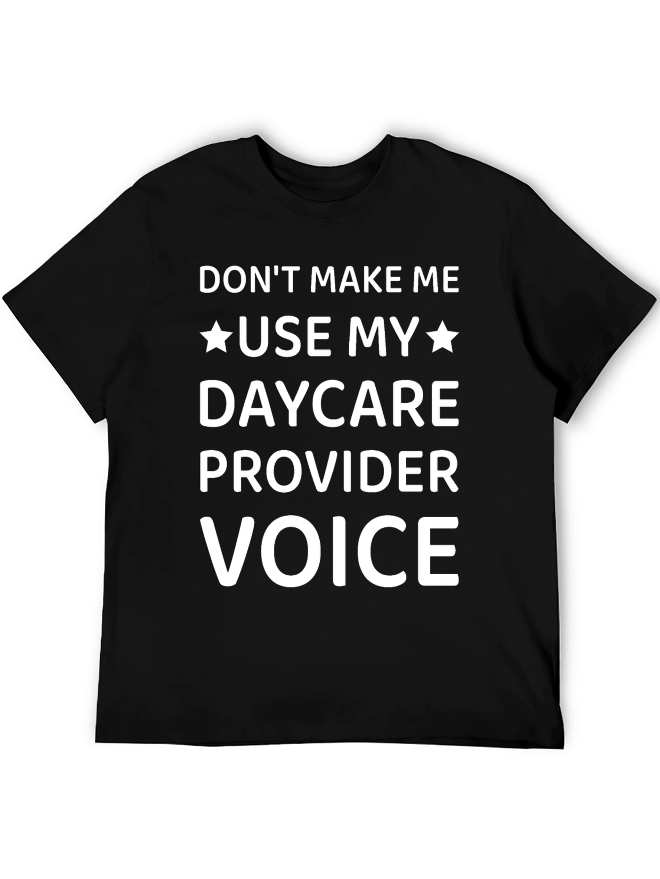 Black Daycare Provider Voice T-Shirt Funny view 5