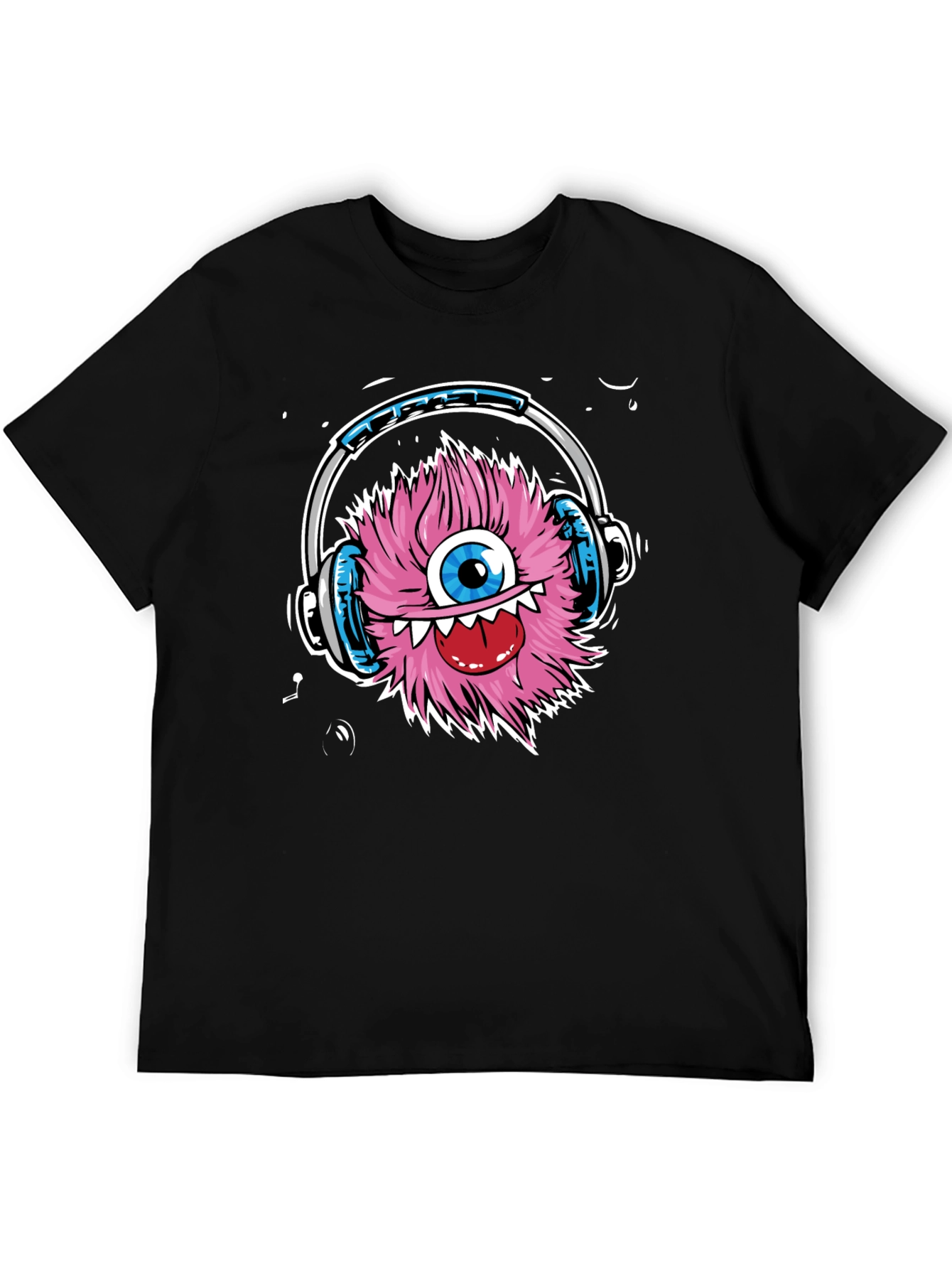 Black Monster DJ Graphic T-Shirt - Music Lover Tee view 5
