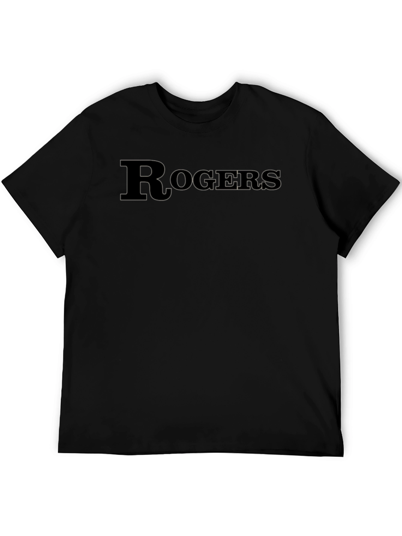Black Rogers Black Graphic Tee - Classic Style view 5
