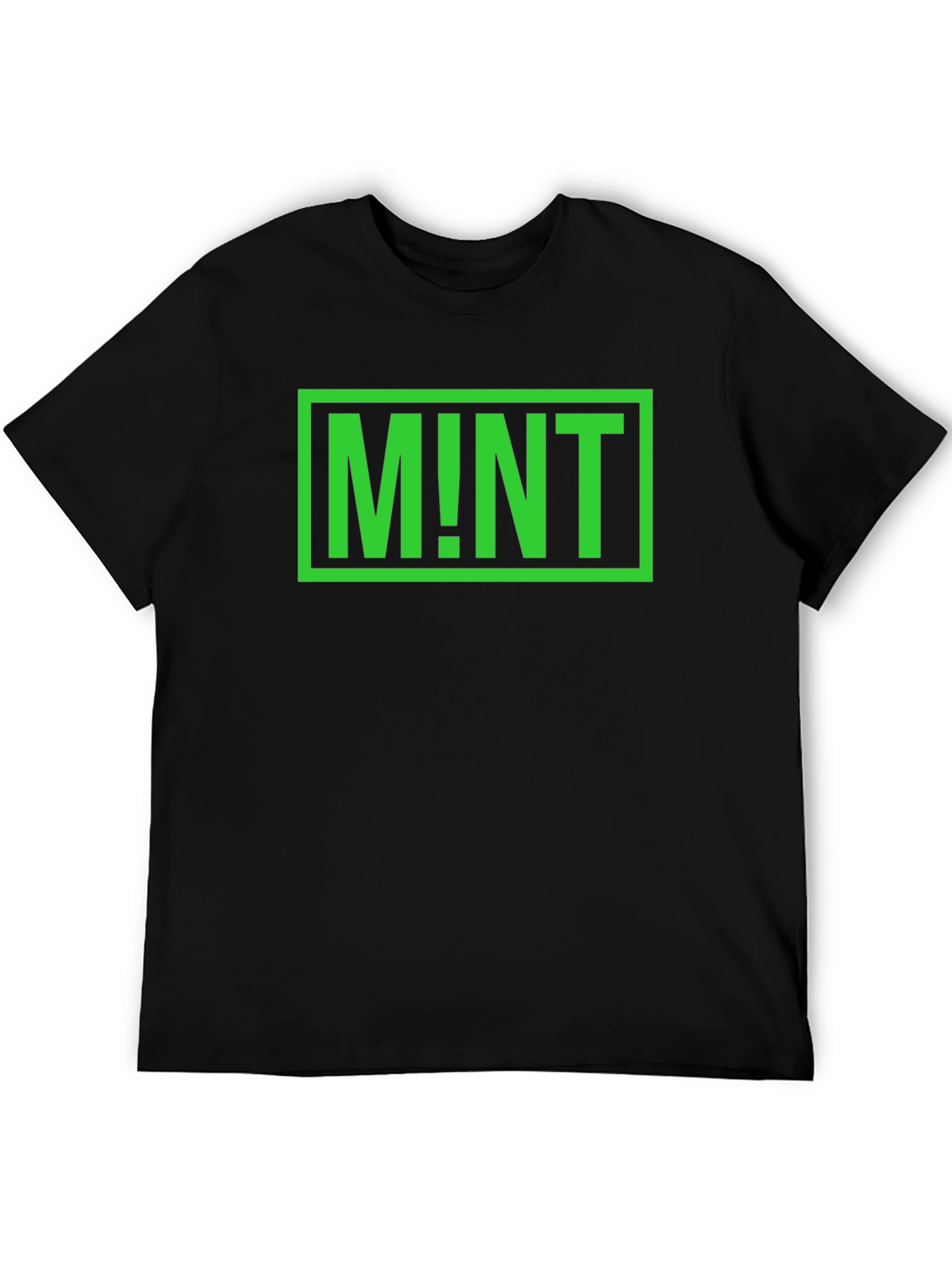 Black Mint Graphic Print Black Cotton T-Shirt view 5