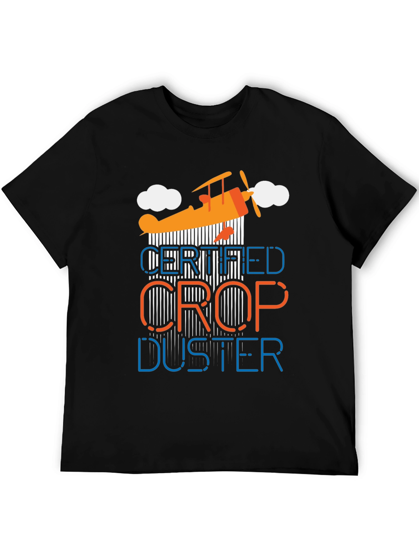 Black Certified Crop Duster Graphic T-Shirt view 5