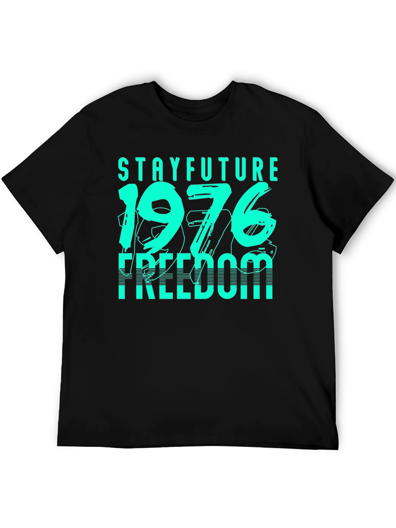 Black Stay Future 1976 Freedom Graphic Tee view 5