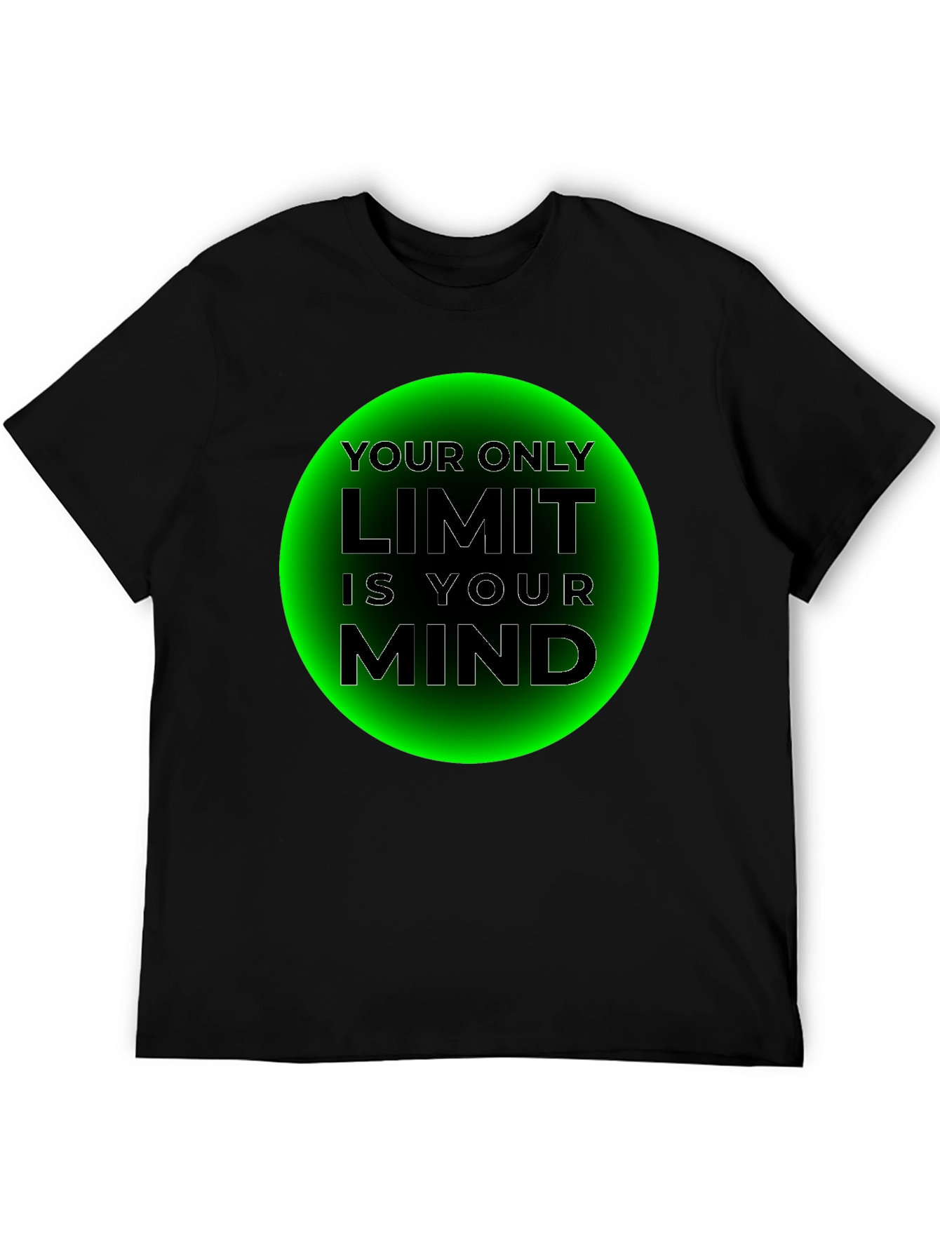 Black Limit is Your Mind Graphic T-Shirt view 5