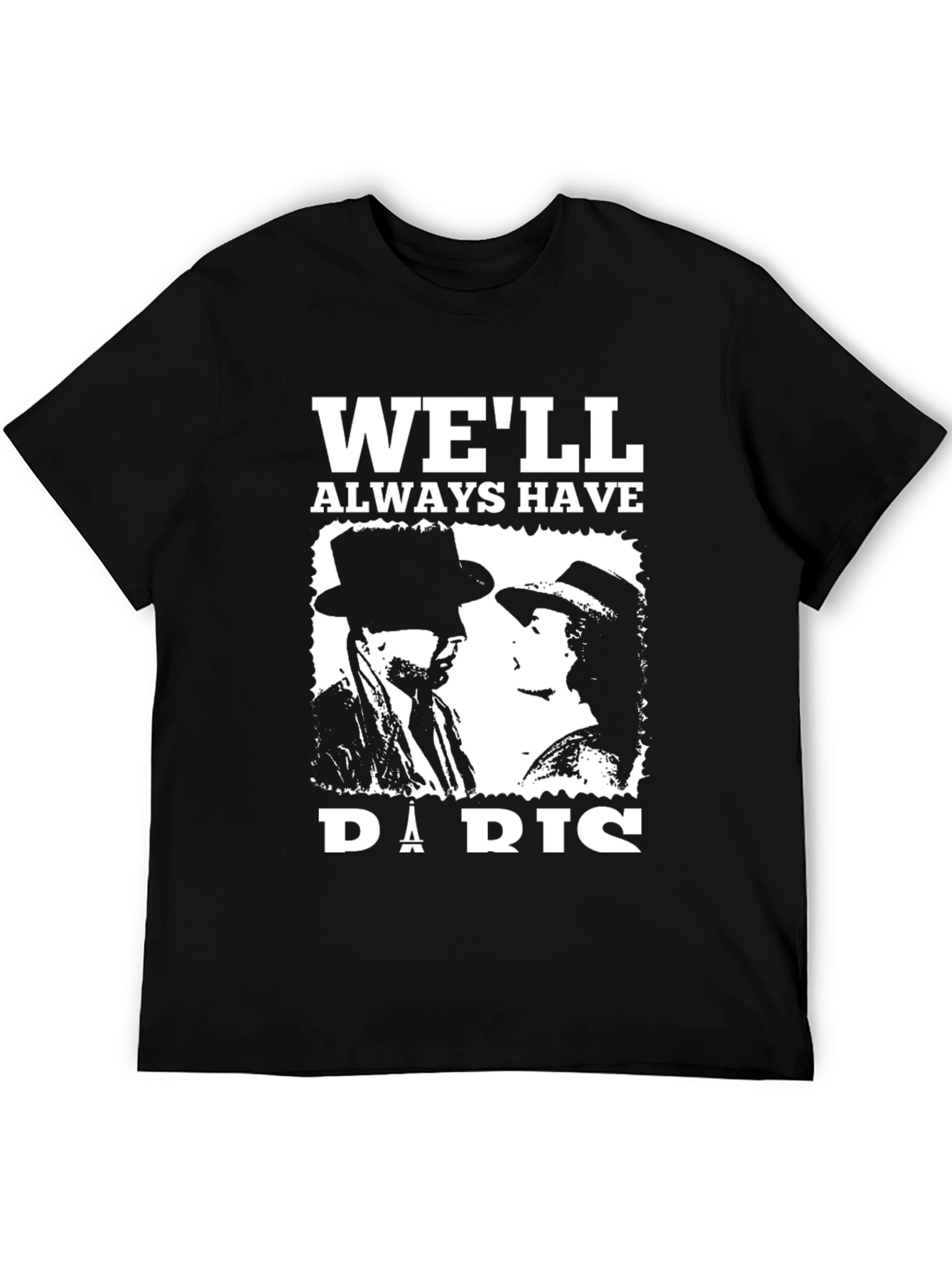 Black We'll Always Have Paris T-Shirt view 5