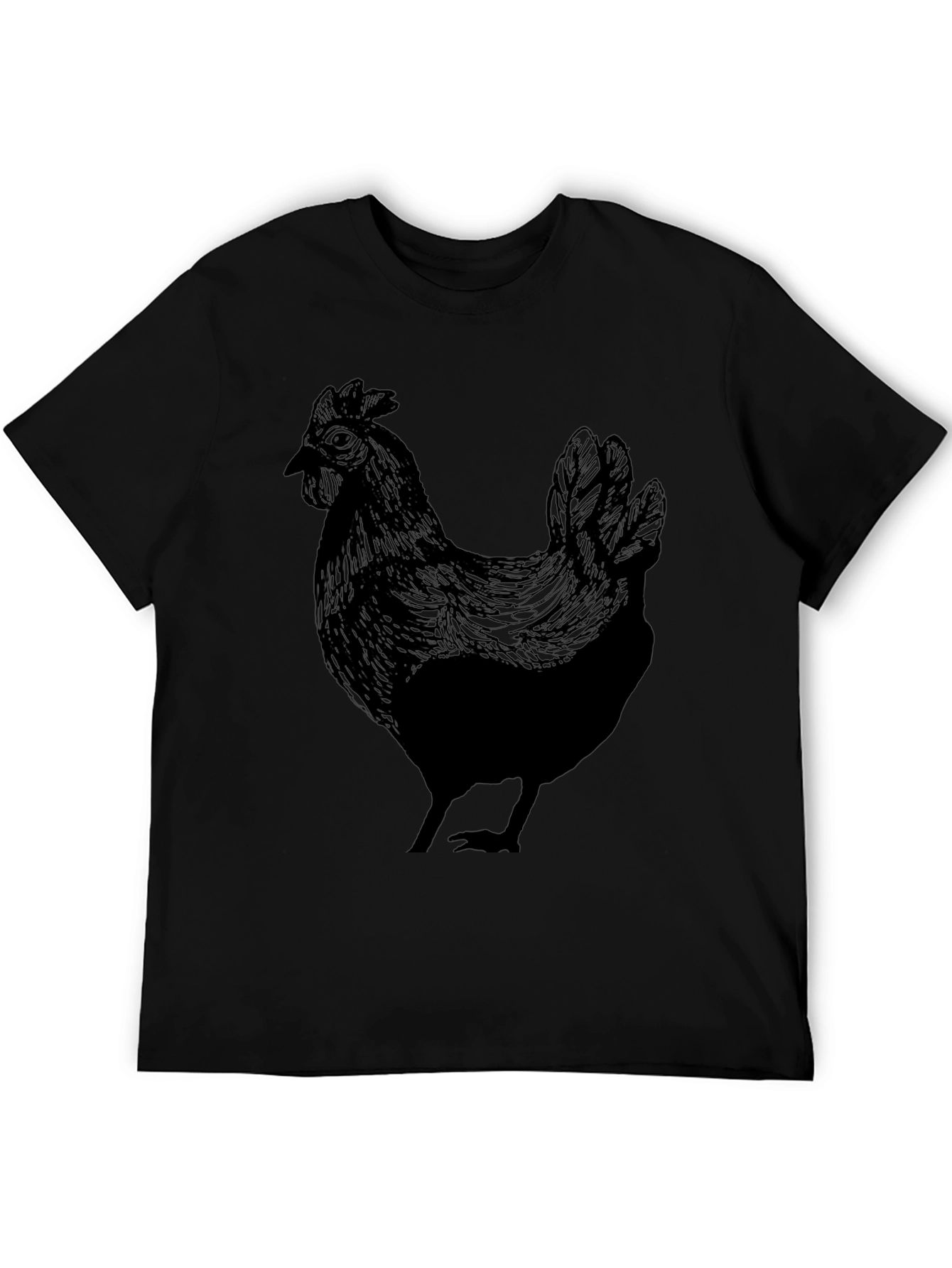 Black Black Chicken Graphic Tee - Men's Crew Neck view 5