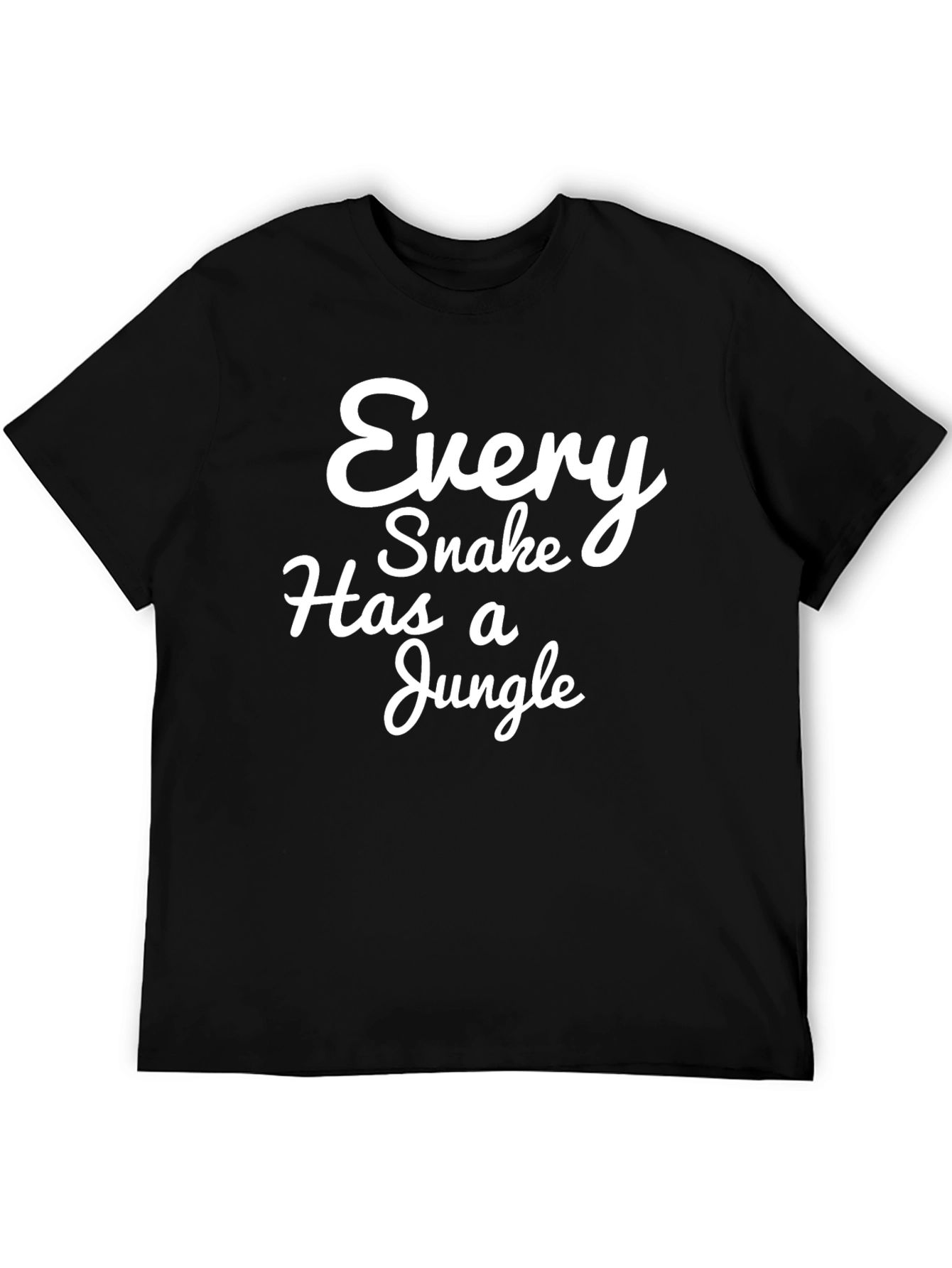 Black Every Snake Has A Jungle Graphic T-Shirt view 5