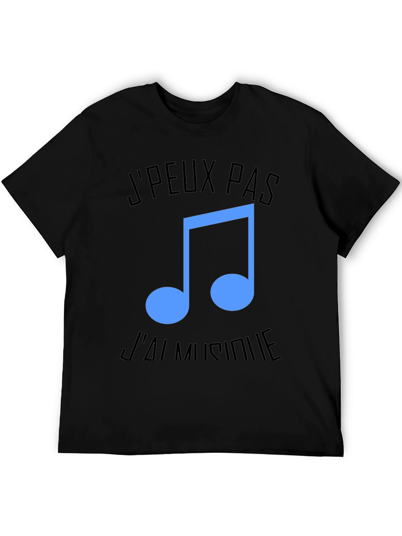 Black Music Lover Tee: "J'Peux Pas, J'ai Musique" view 5