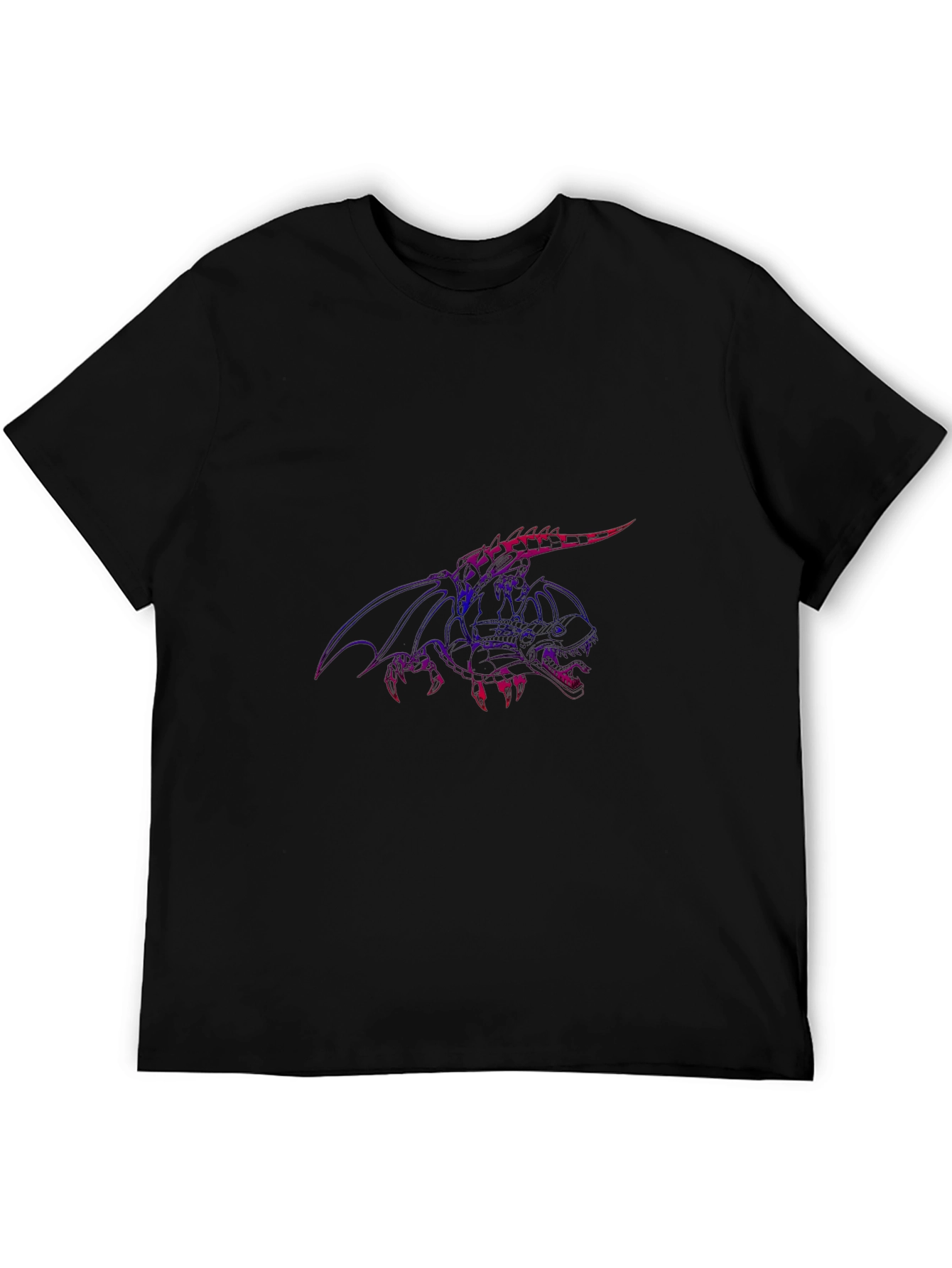 Black Dragon Graphic Black T-Shirt view 5