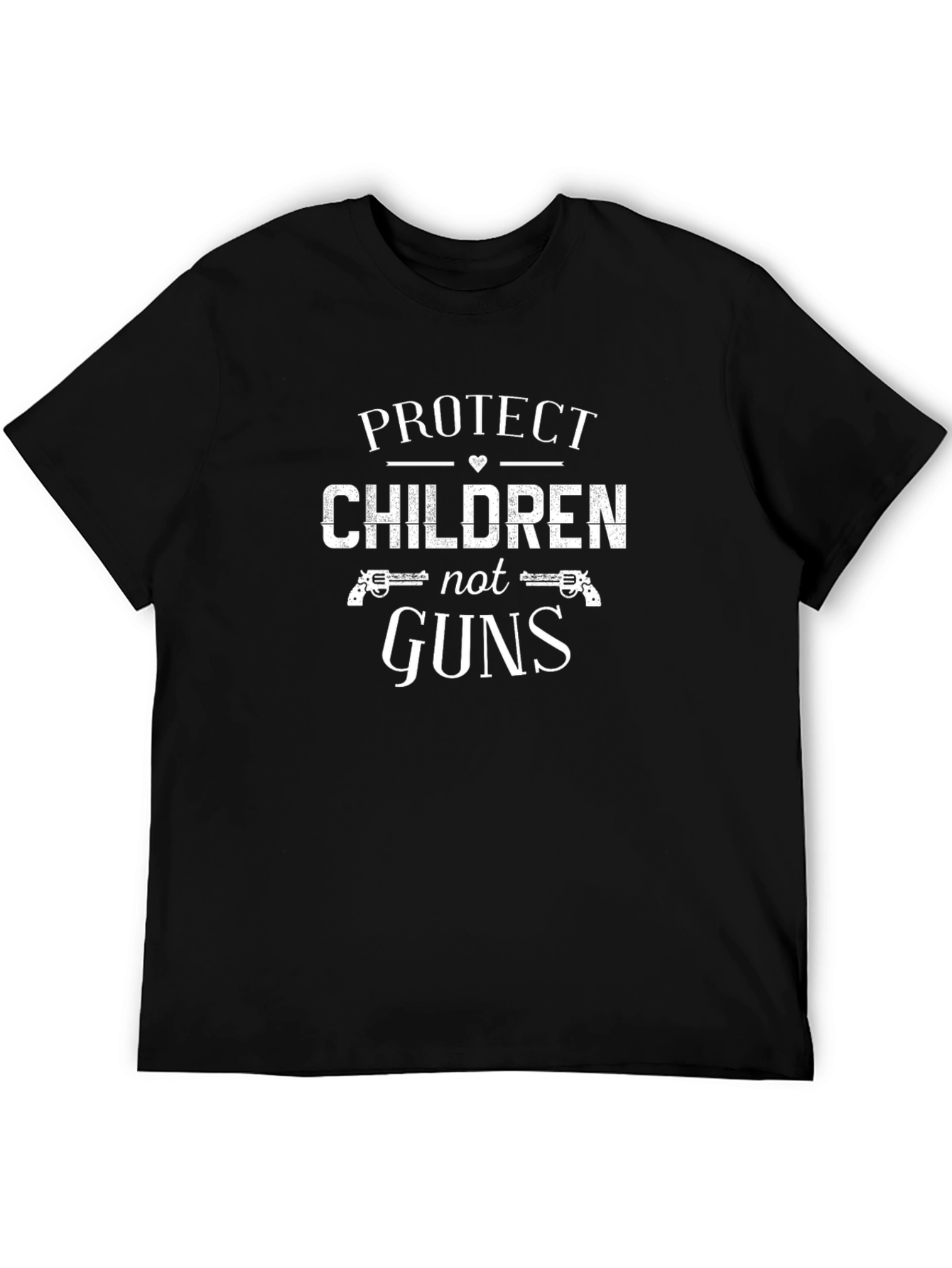 Black Protect Children Not Guns Graphic T-Shirt view 5