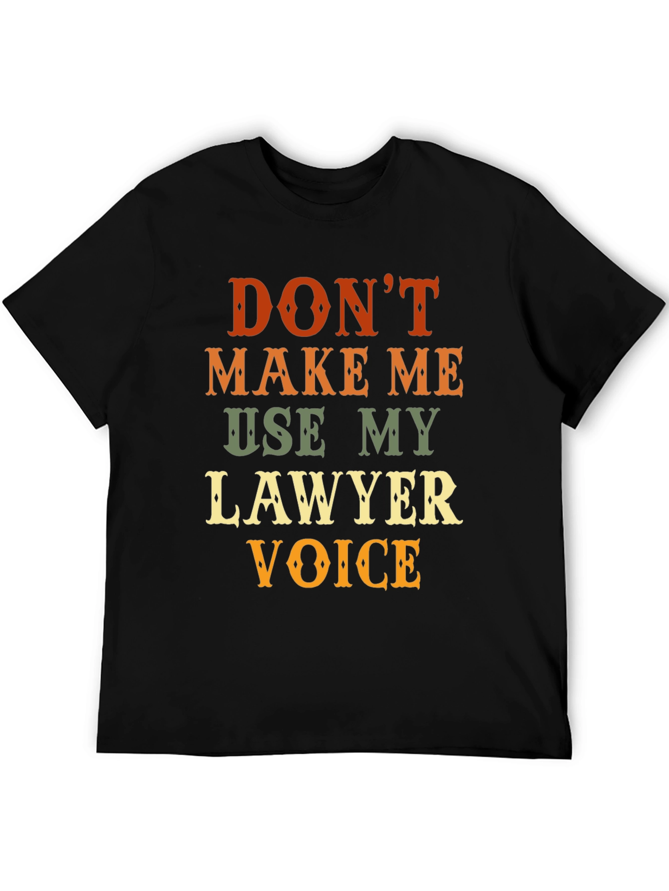 Black Lawyer Voice Novelty Graphic T-Shirt view 5