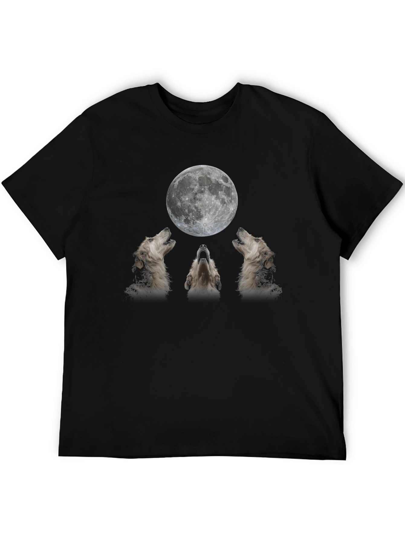 Black Wolf Moon Graphic Tee - Black T-Shirt view 5