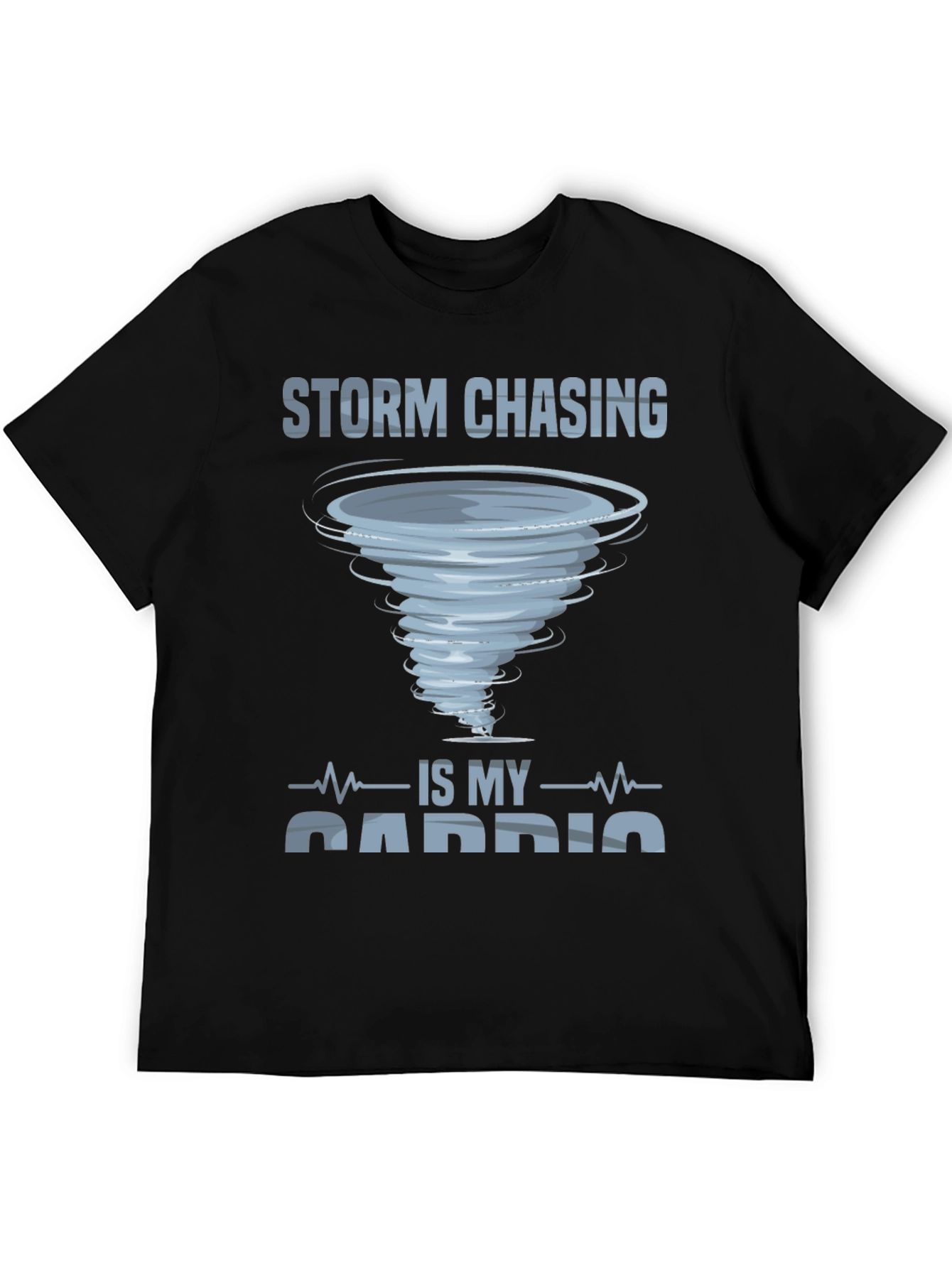 Black Storm Chasing Cardio Graphic T-Shirt view 5