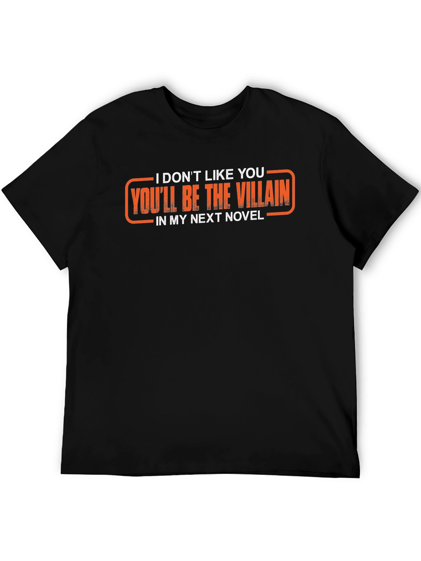 Black Villain Novel Graphic T-Shirt - Black view 5