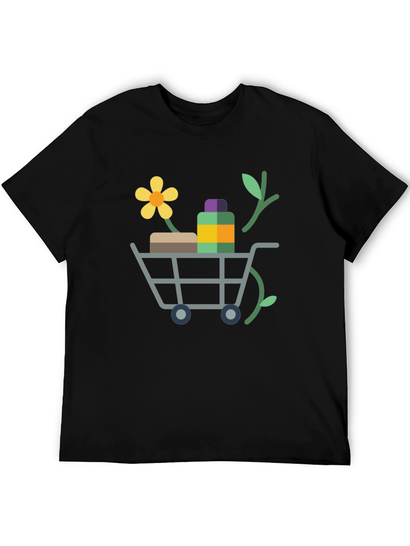 Eco-Friendly Shopping Cart Graphic Tee - 5