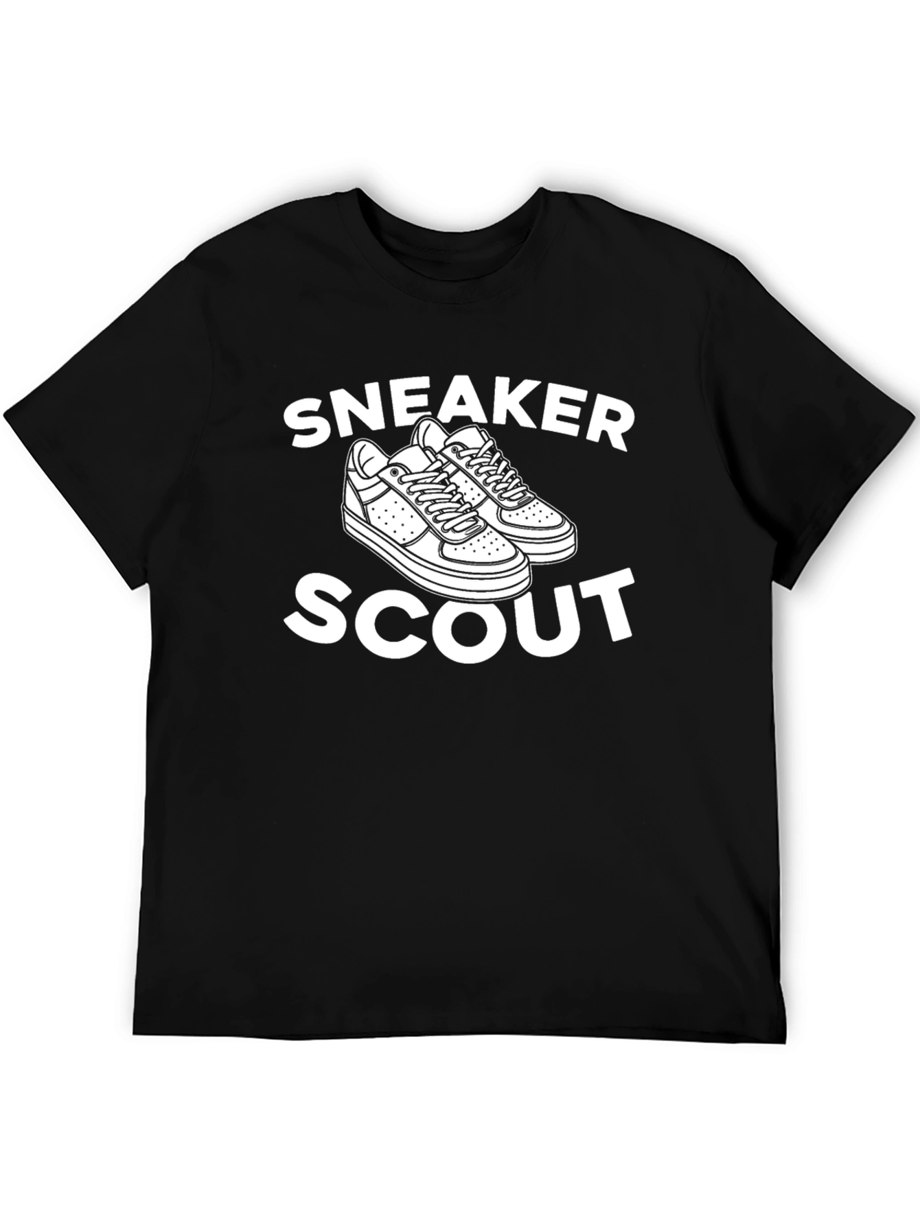 Black Sneaker Scout Graphic Tee - Black Cotton Blend view 5