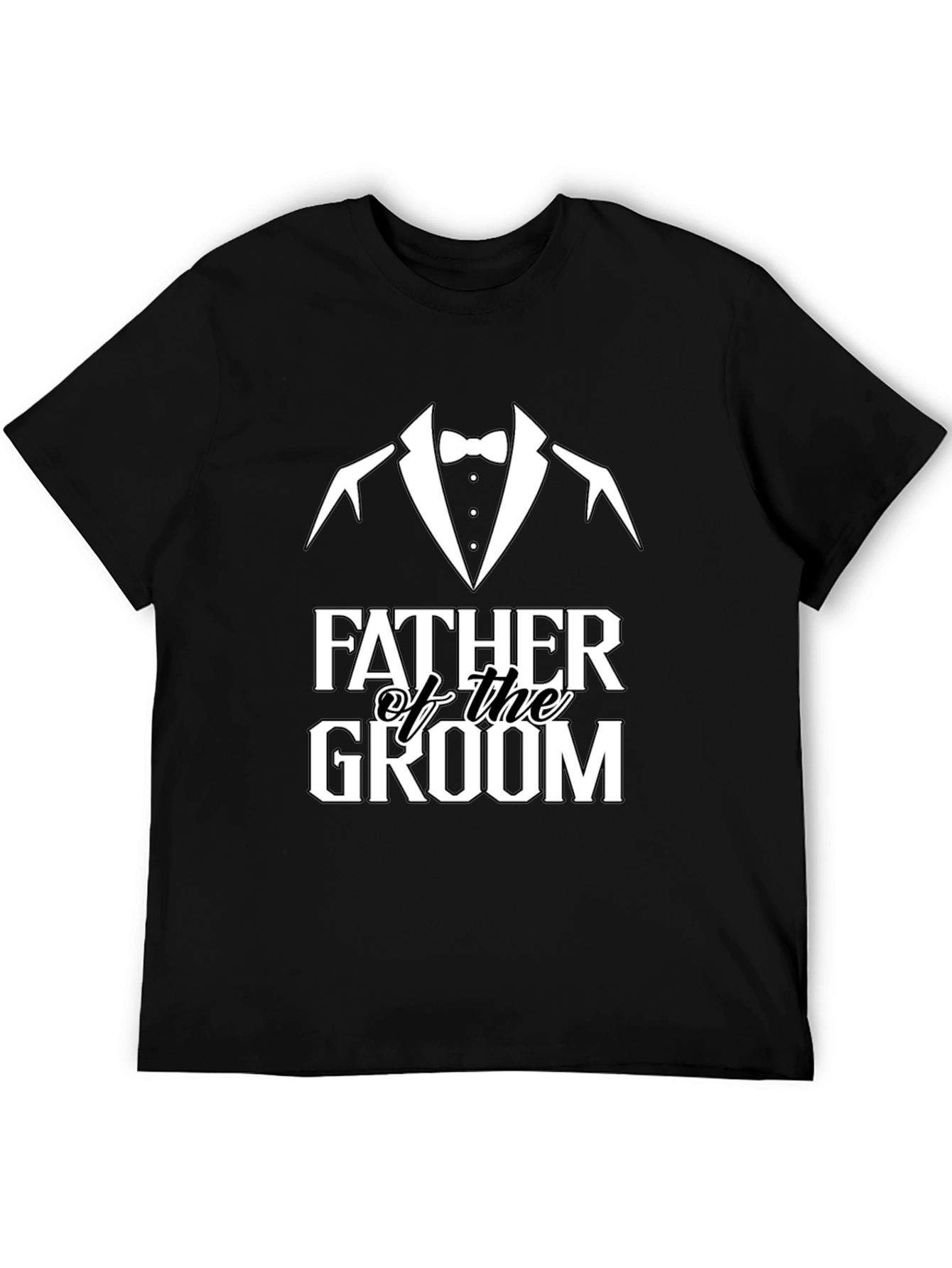 Father of the Groom Tuxedo T-Shirt - Wedding Party Tee - 5