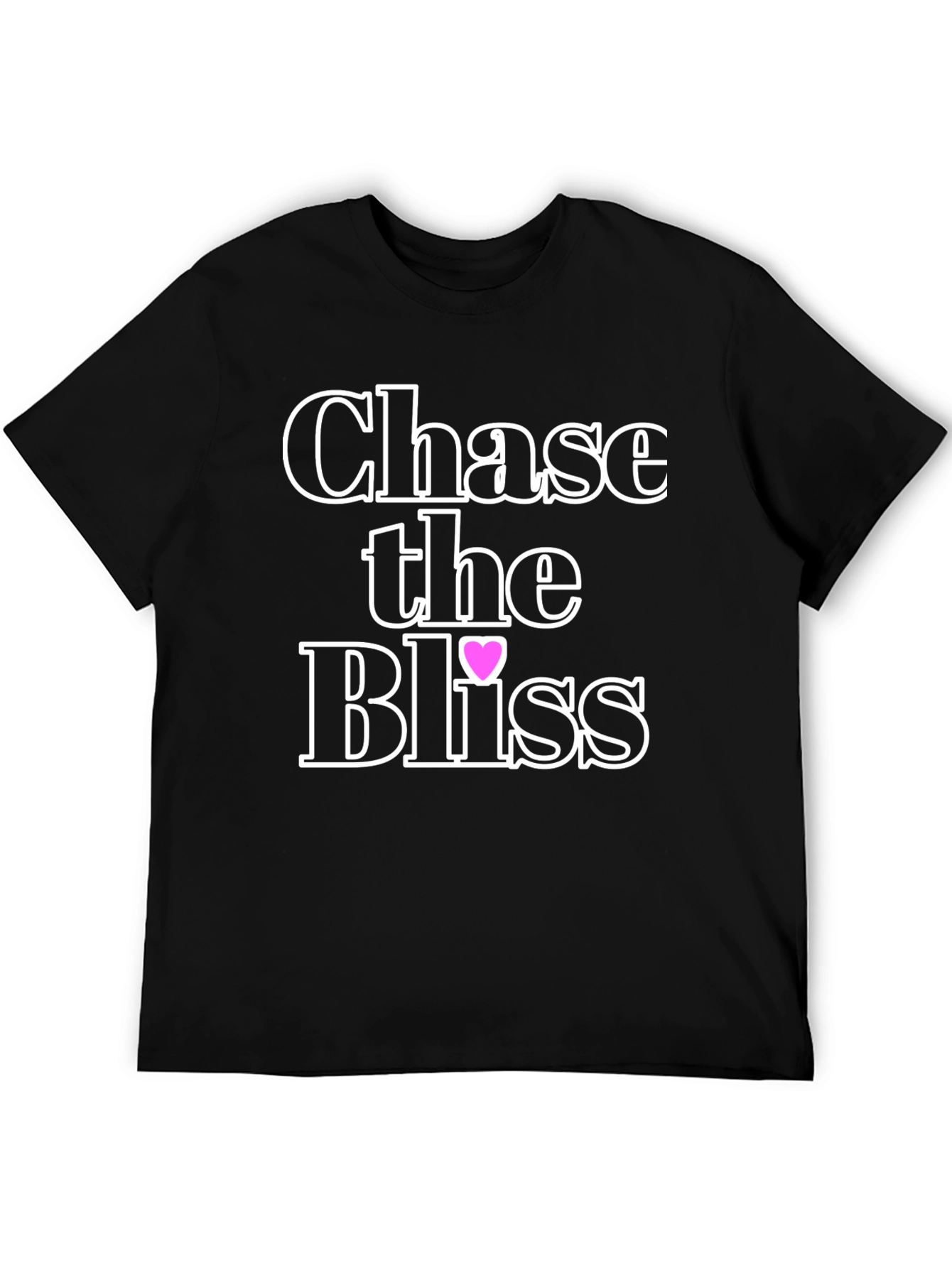Black Chase the Bliss Graphic T-Shirt view 5