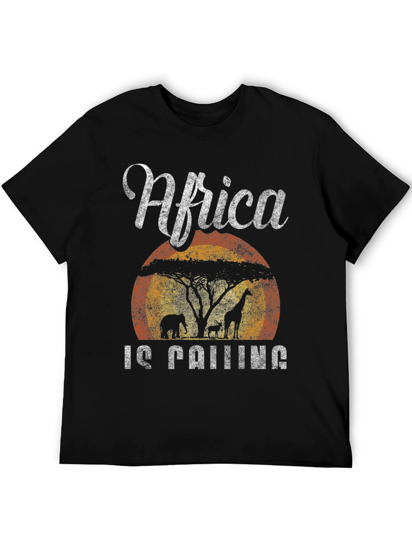Black Africa Is Calling T-Shirt Safari Design view 5