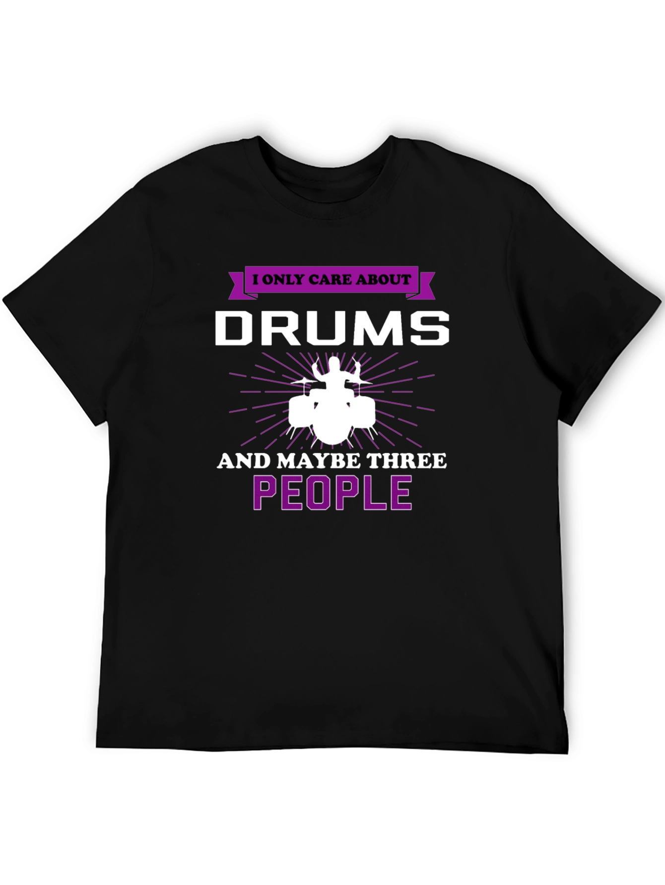 Black Drums & Three People Graphic Tee view 5