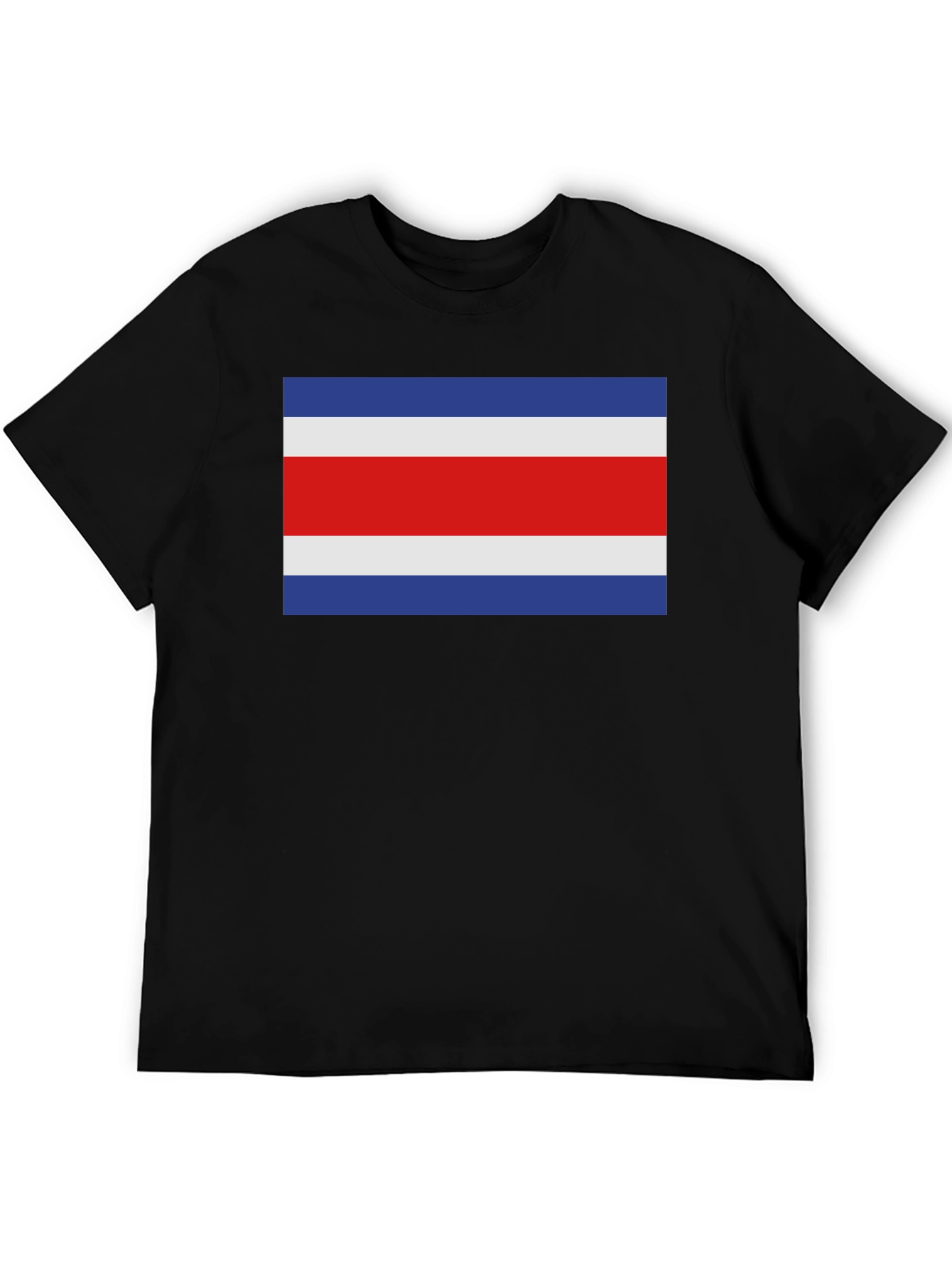 Black Costa Rica Flag T-Shirt - Show Your Pride! view 5