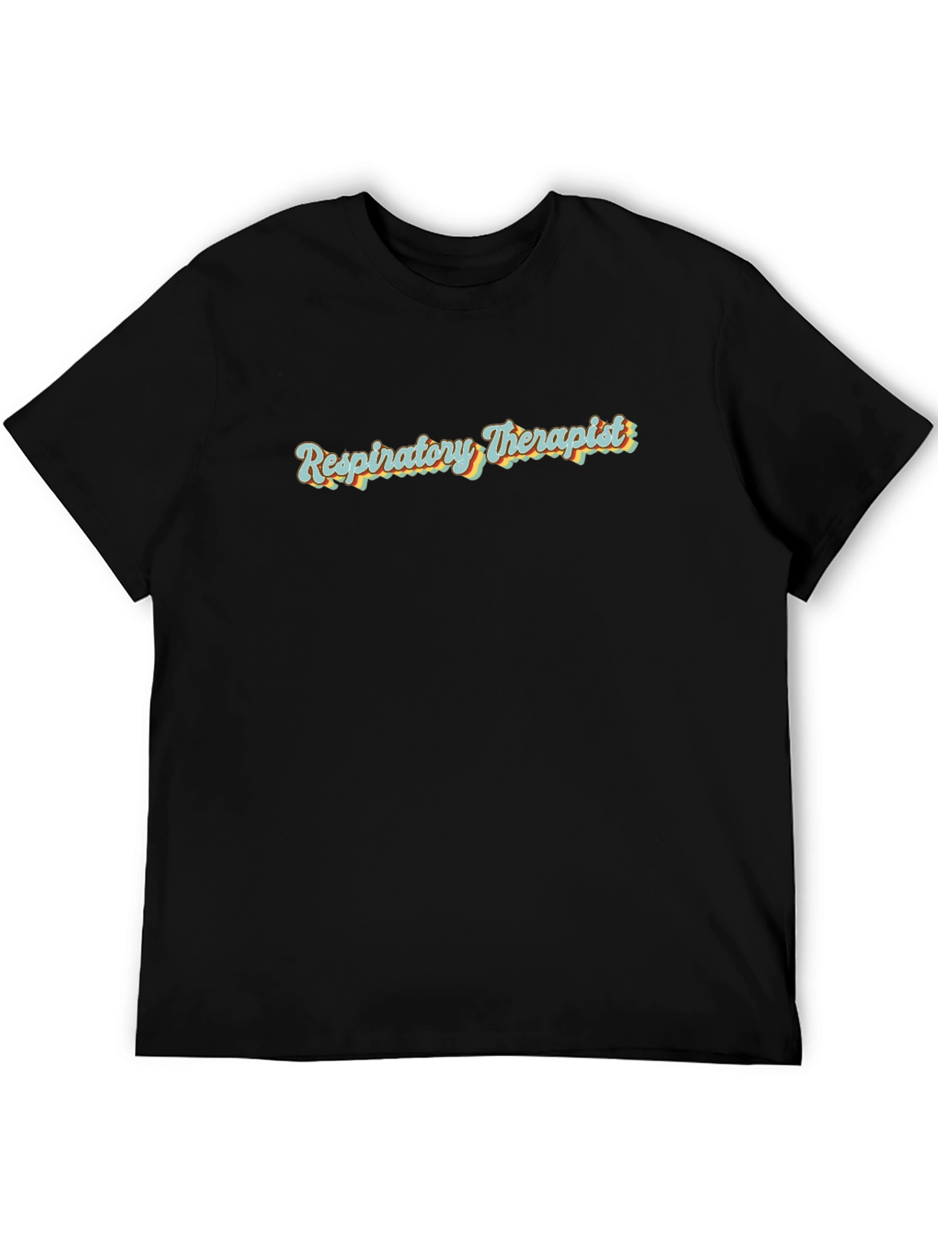 Black Respiratory Therapist Retro Tee view 5