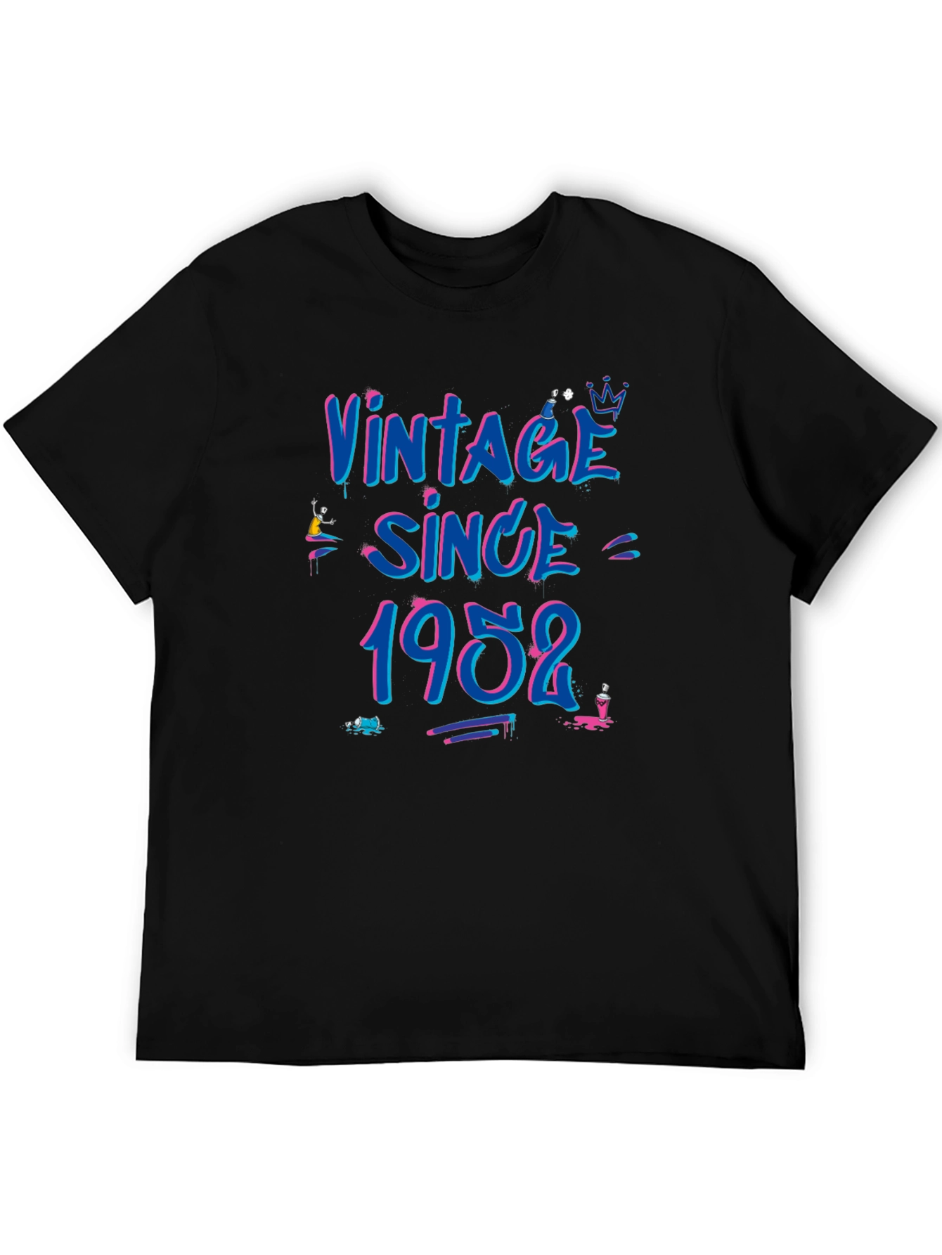Black Vintage Since 1952 Graphic T-Shirt view 5