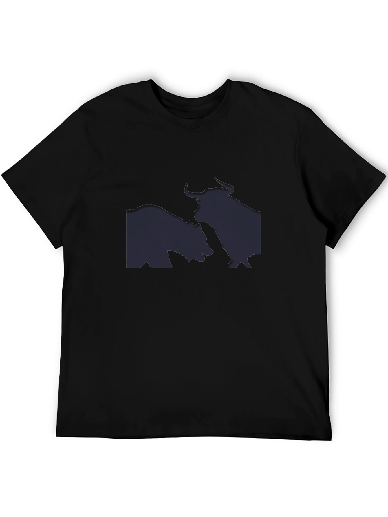Black Bull vs Bear Graphic Tee - Black view 5