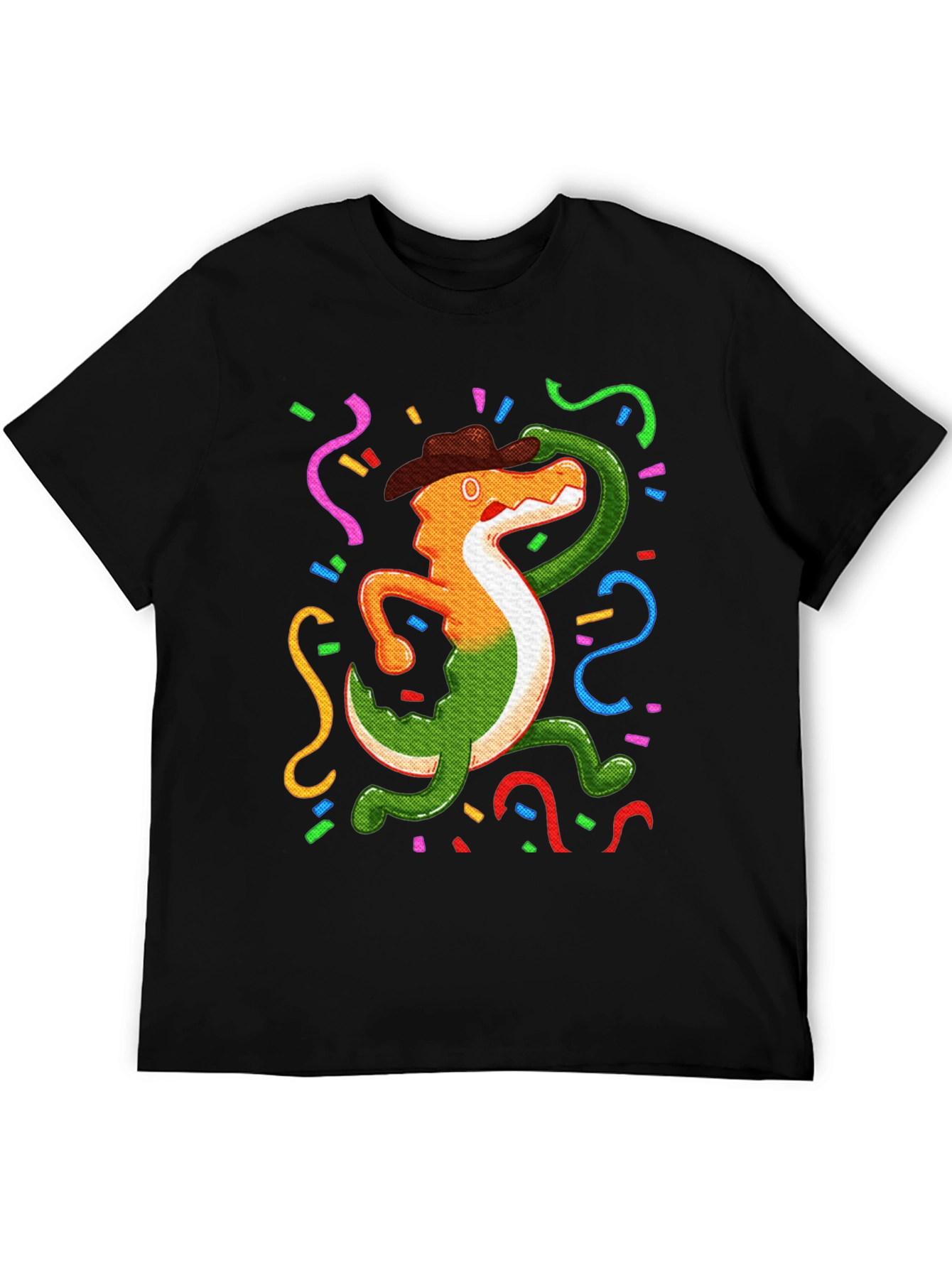 Black Fiesta Gator T-Shirt: Celebrate in Style! view 5