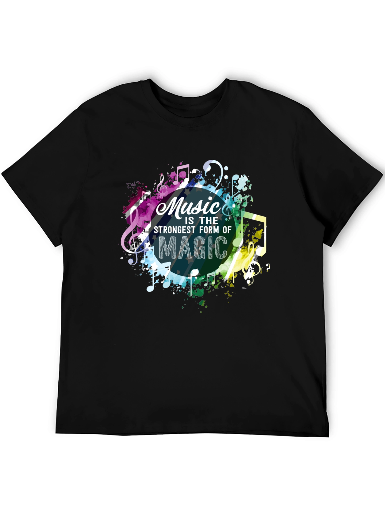 Black Music Is Magic Men's Graphic Tee view 5