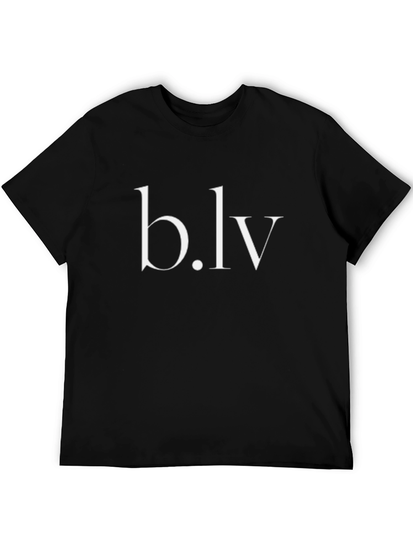 Black b.lv Stylish Black Graphic Tee - Modern Casual Comfort view 5