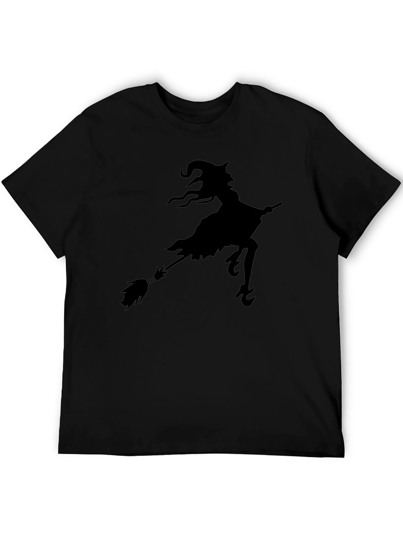 Black Witch Silhouette T-Shirt - Halloween Tee view 5